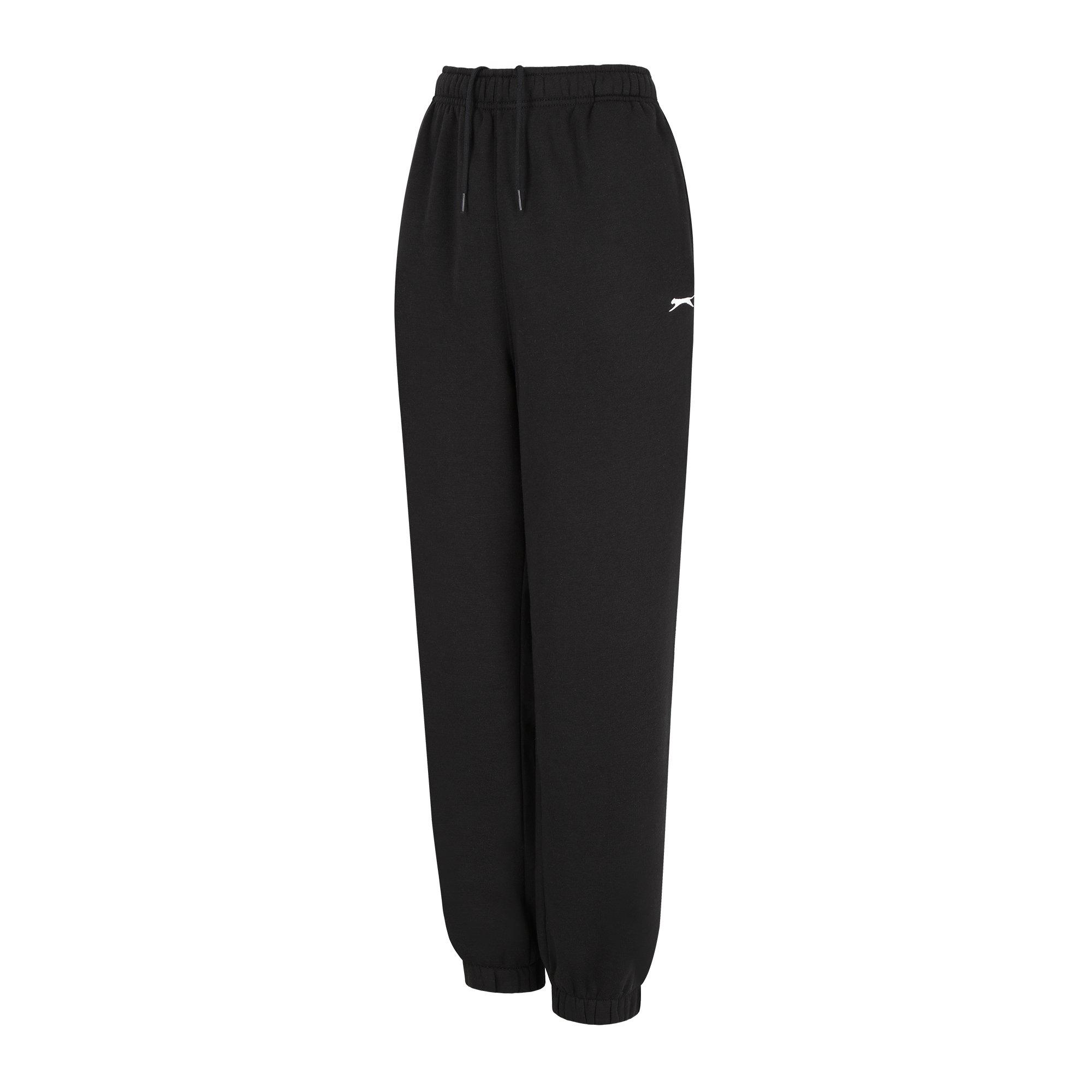 Schwarz - Slazenger - Closed Hem Fleece Pants Womens - 3
