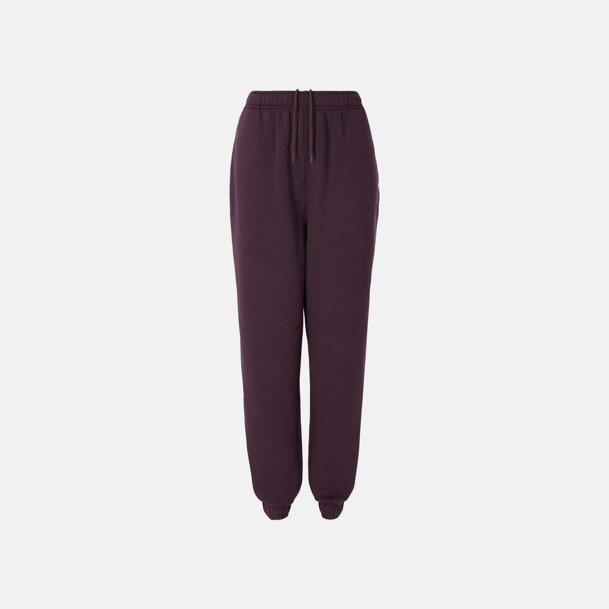 Slazenger Women's Closed Hem Fleece Pants - Plum - 10 (S)