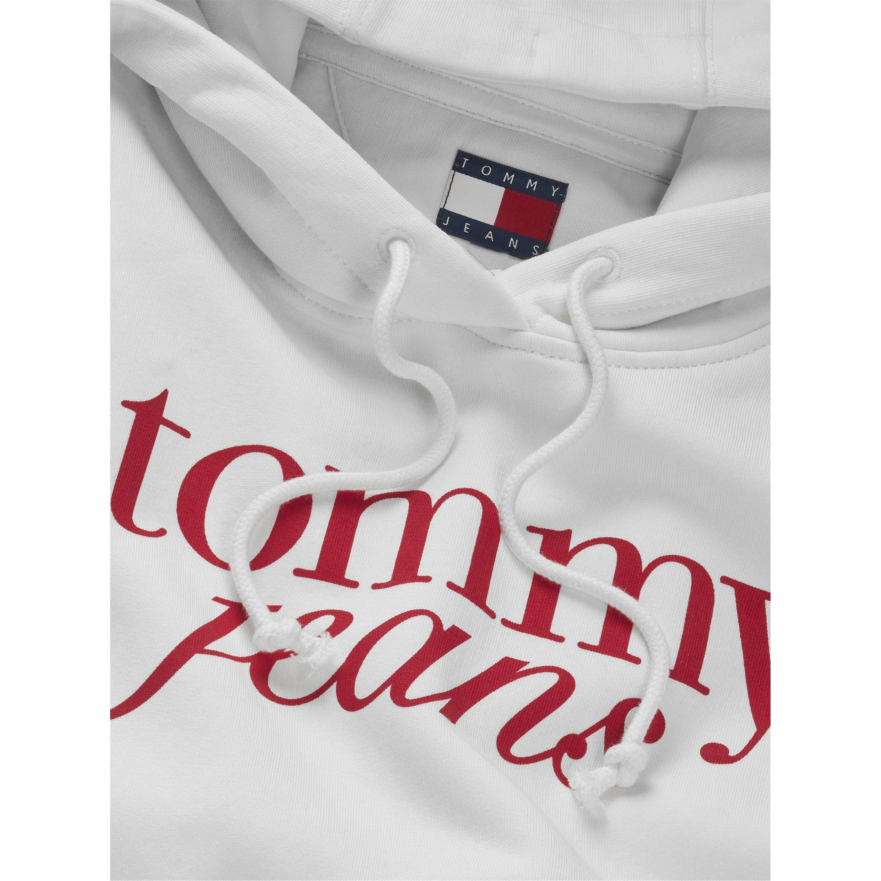 Ecru - Tommy Jeans - Essential Logo Hoodie - 6