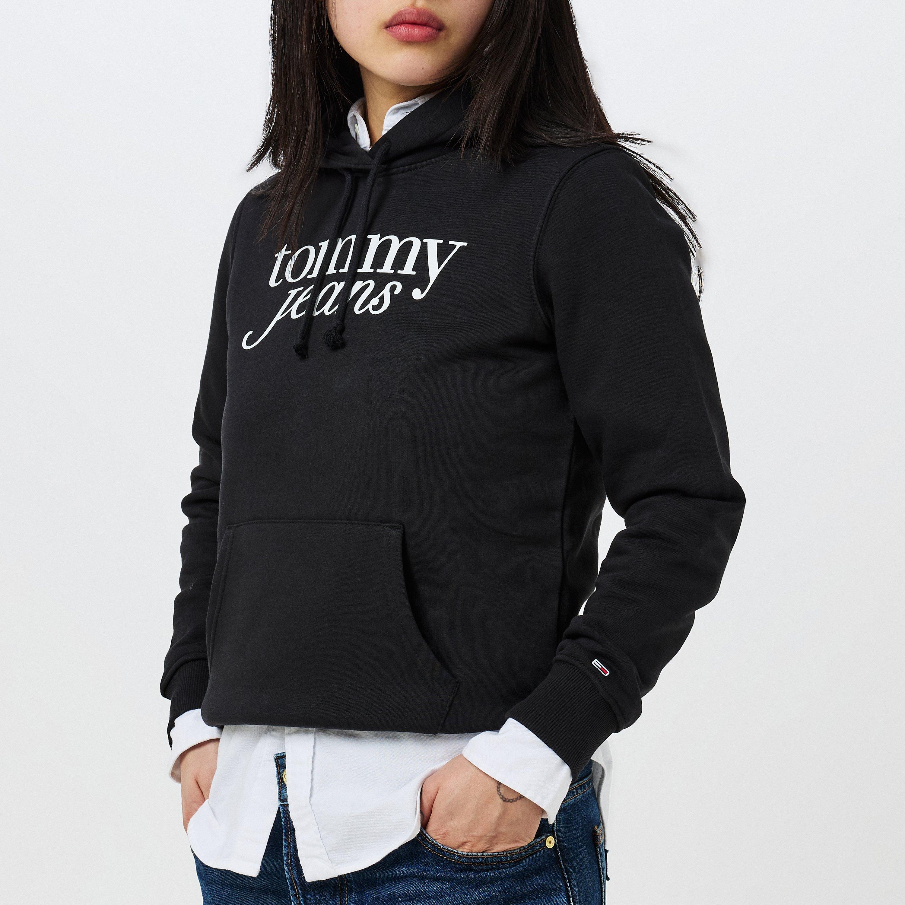 Noir - Tommy Jeans - Essential Logo Hoodie - 3