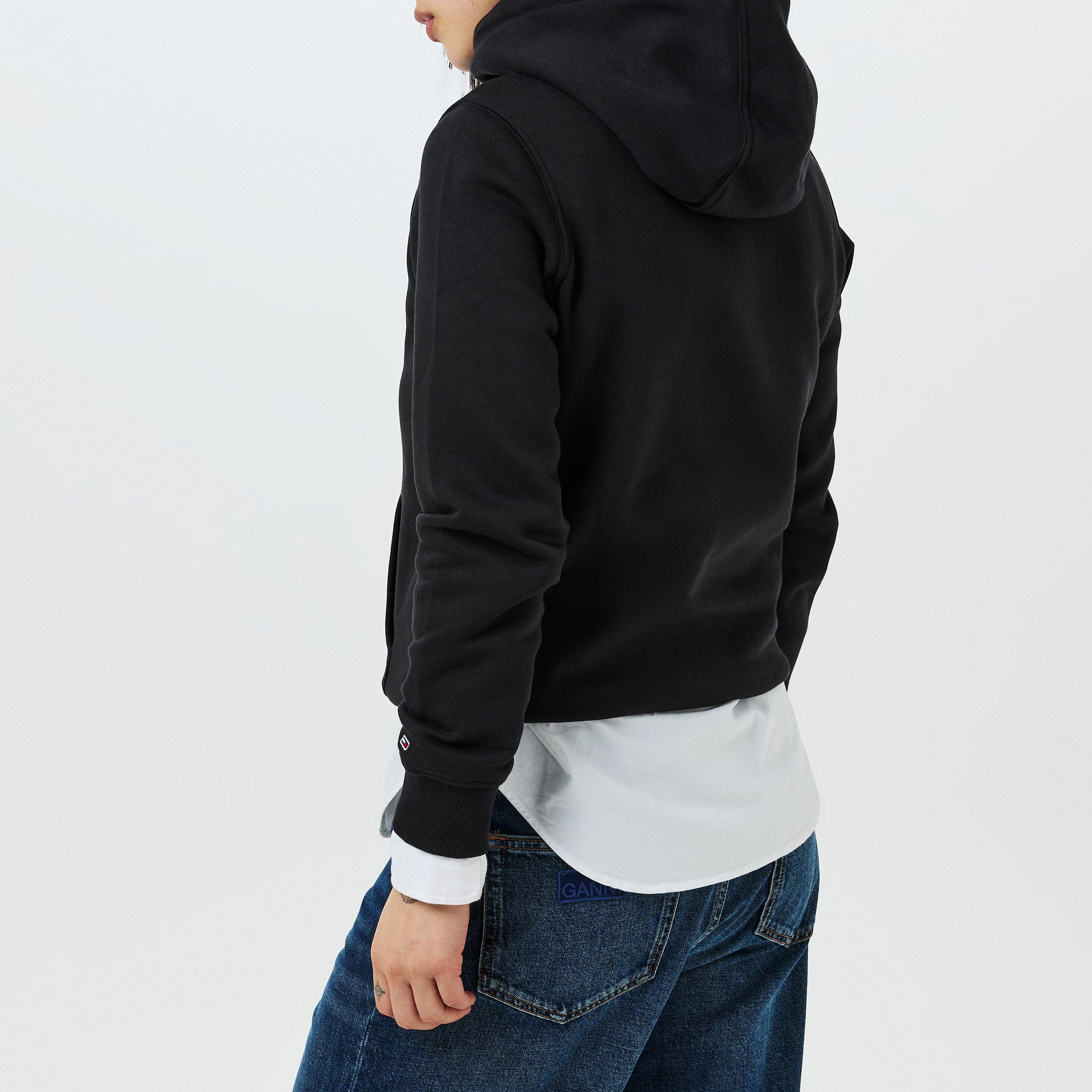 Noir - Tommy Jeans - Essential Logo Hoodie - 4