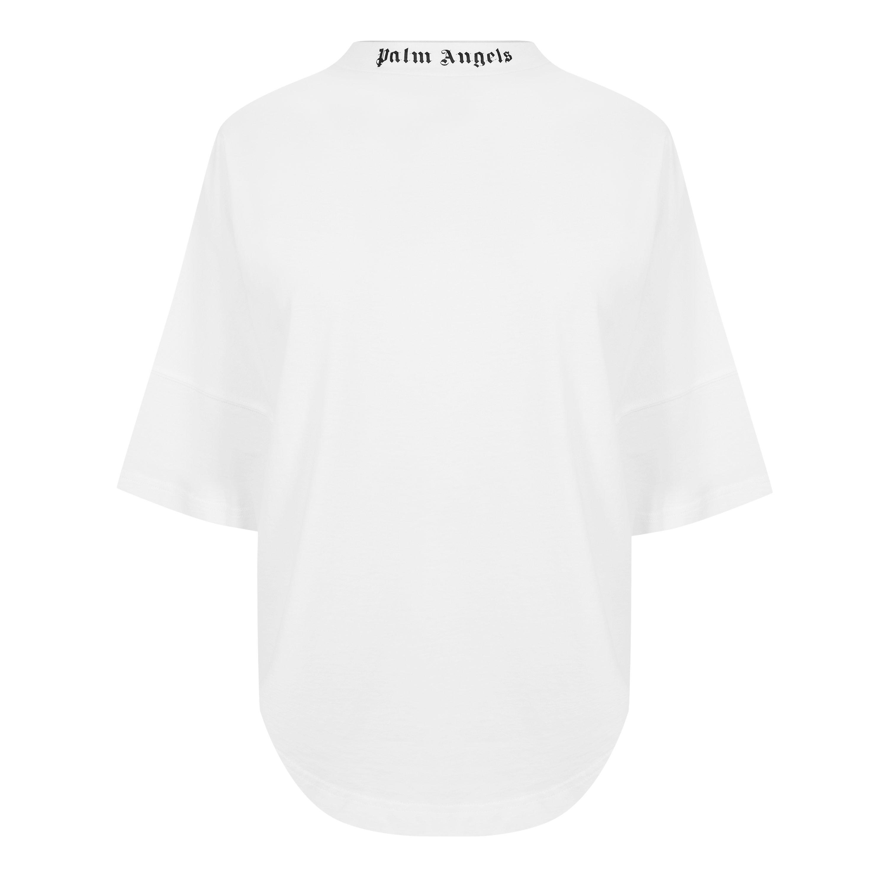 White - Palm Angels - Back Logo T-Shirt - 1