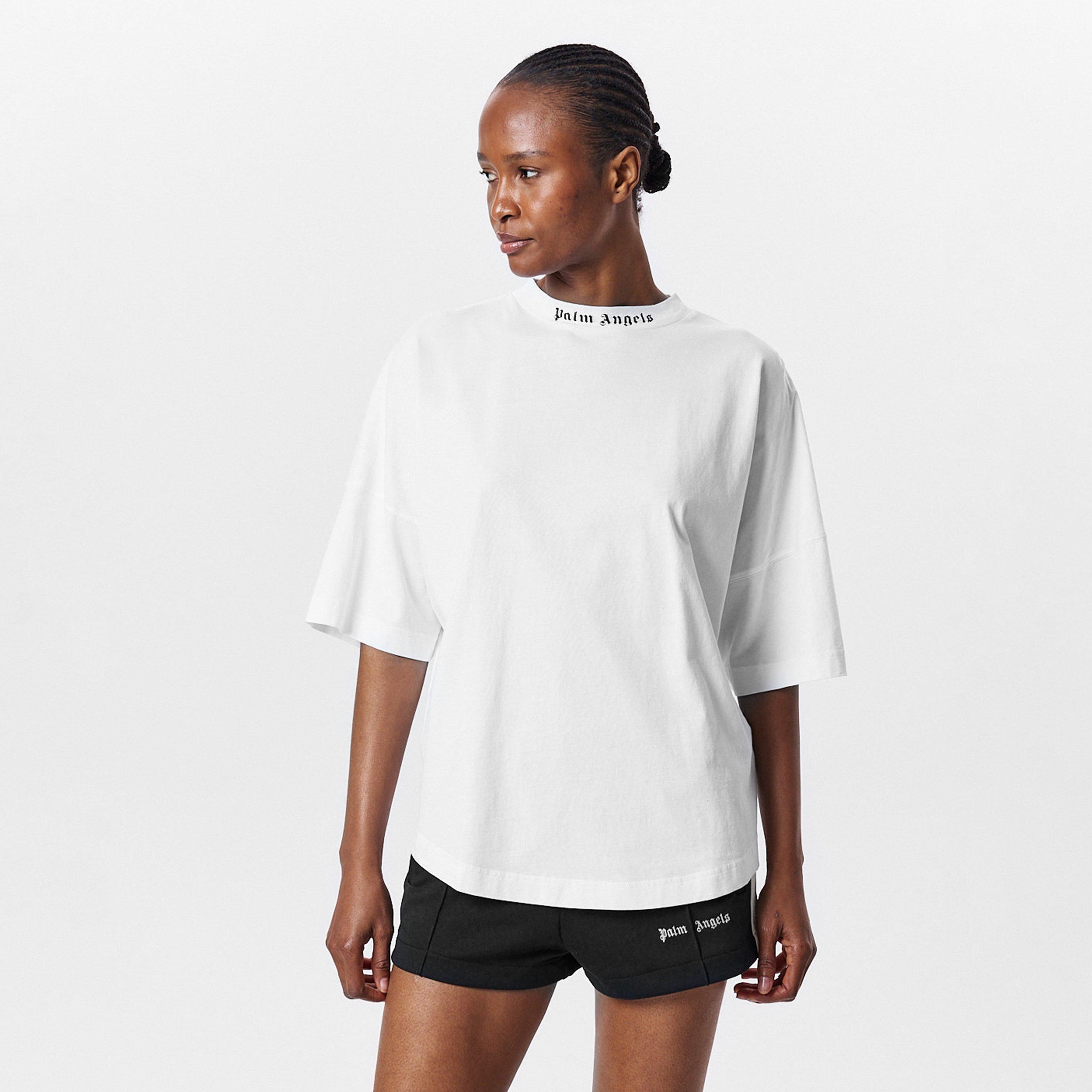 White - Palm Angels - Back Logo T-Shirt - 3