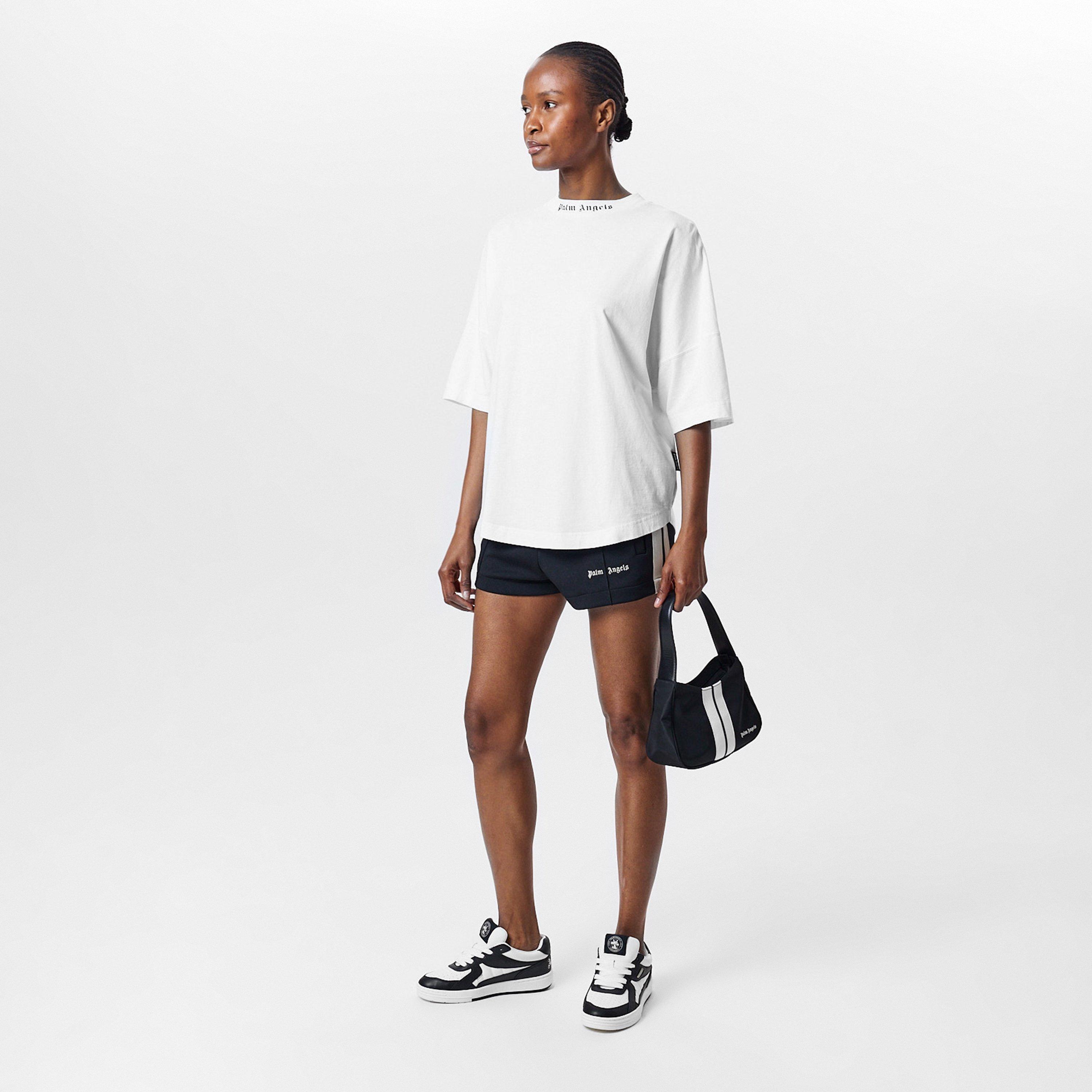 White - Palm Angels - Back Logo T-Shirt - 6
