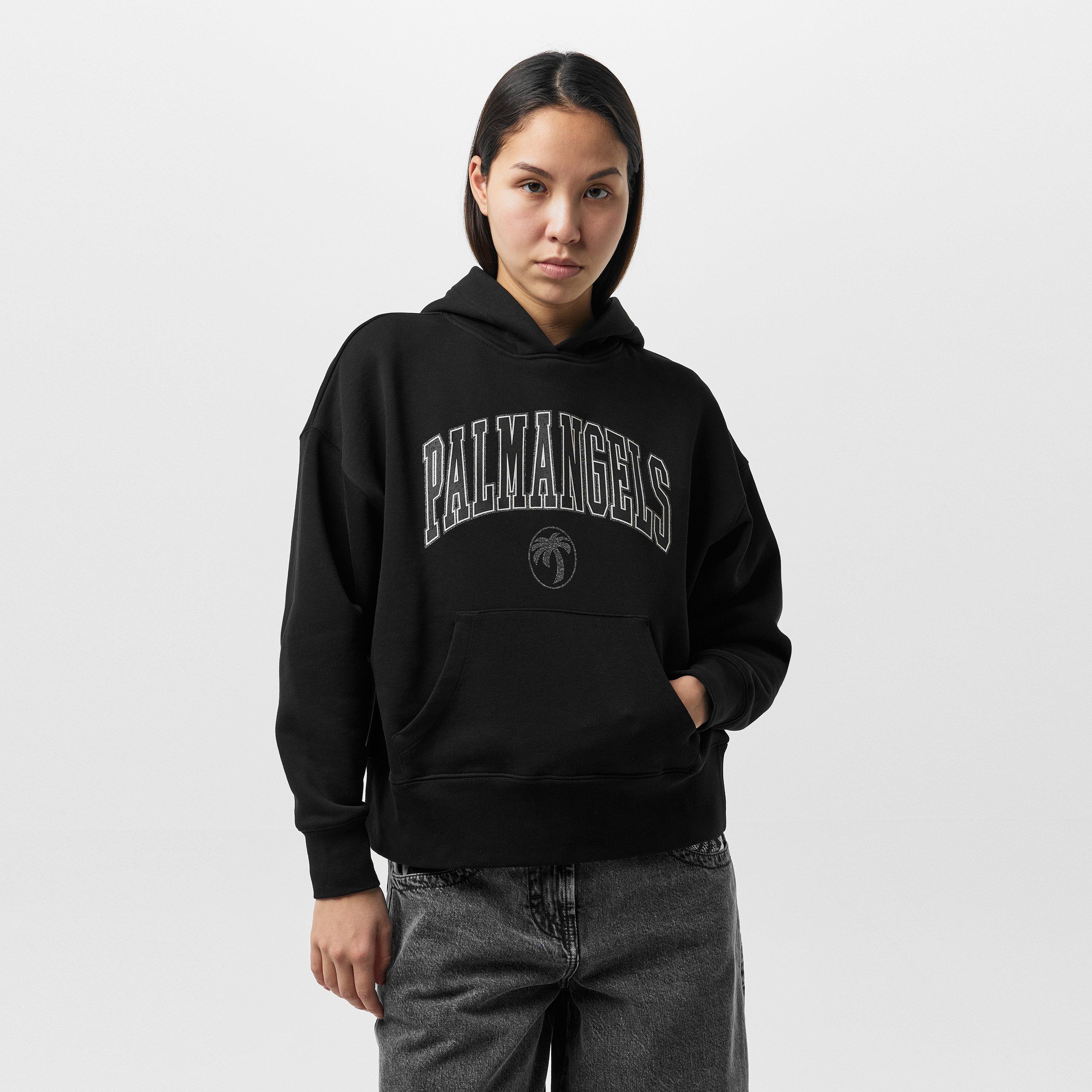Black - Palm Angels - College Hoodie - 3