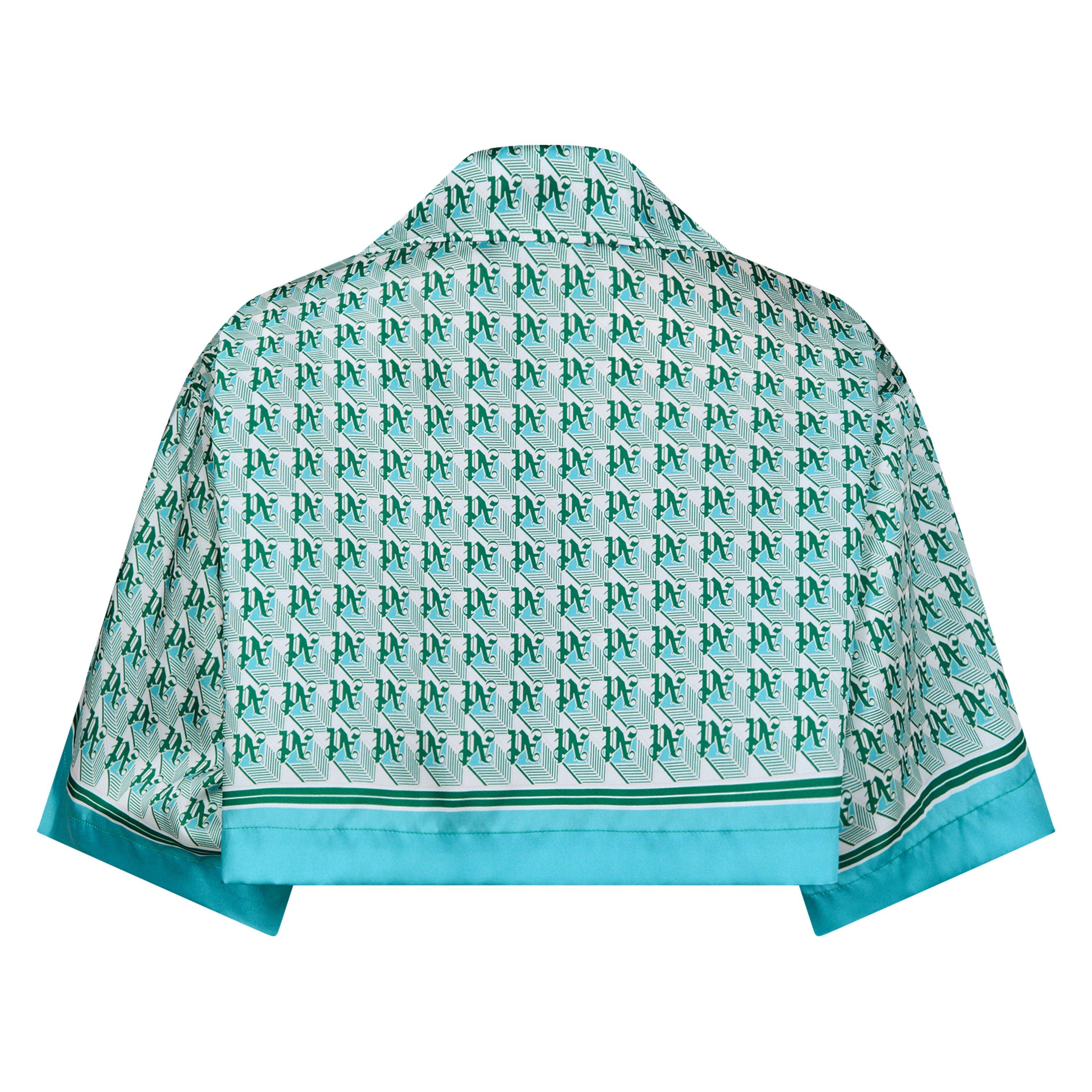 Green - Palm Angels - Diamond Cropped Shirt - 6