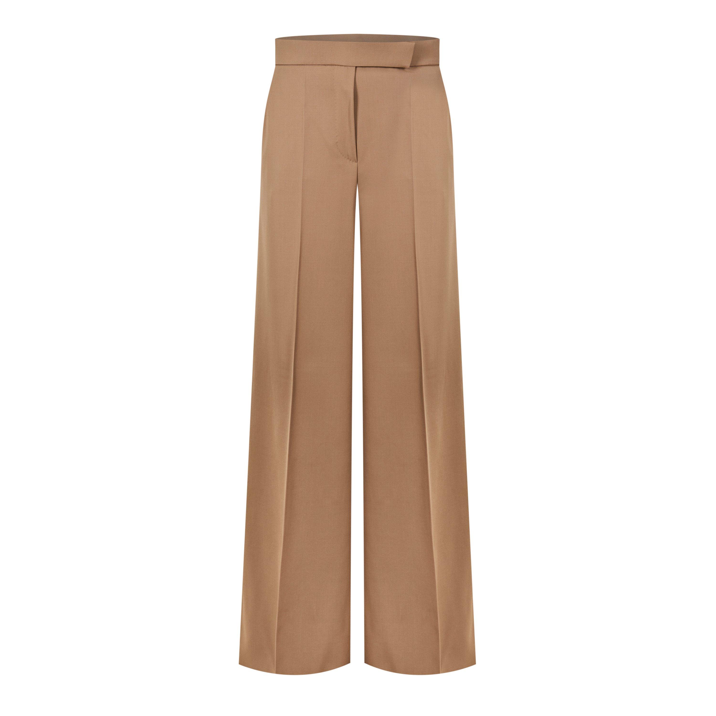 Max Mara Women's Ninfa Gabardine Trousers - Camel - Size UK 6