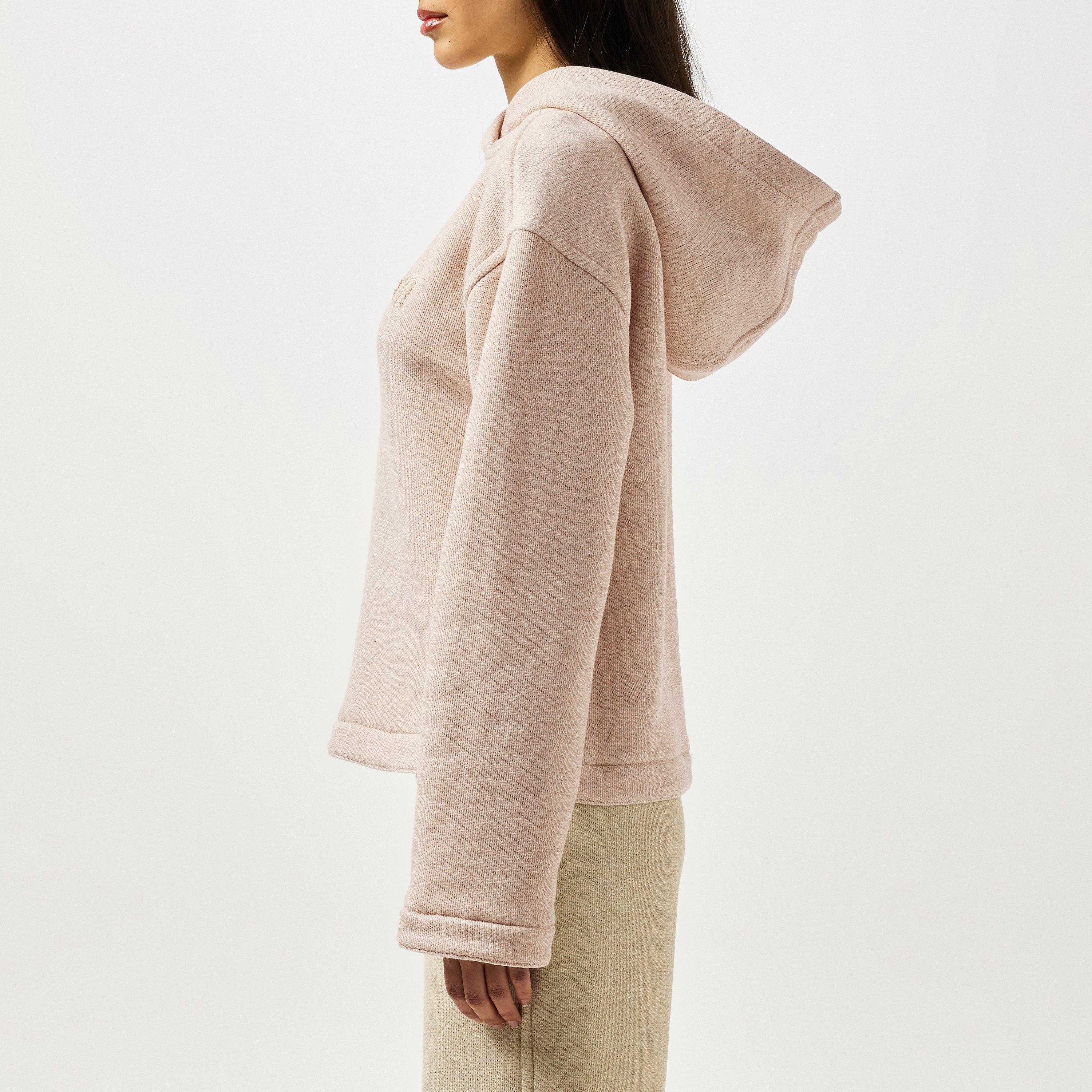 Albino Melange - Max Mara - Women's Knitted Hoodie - 2