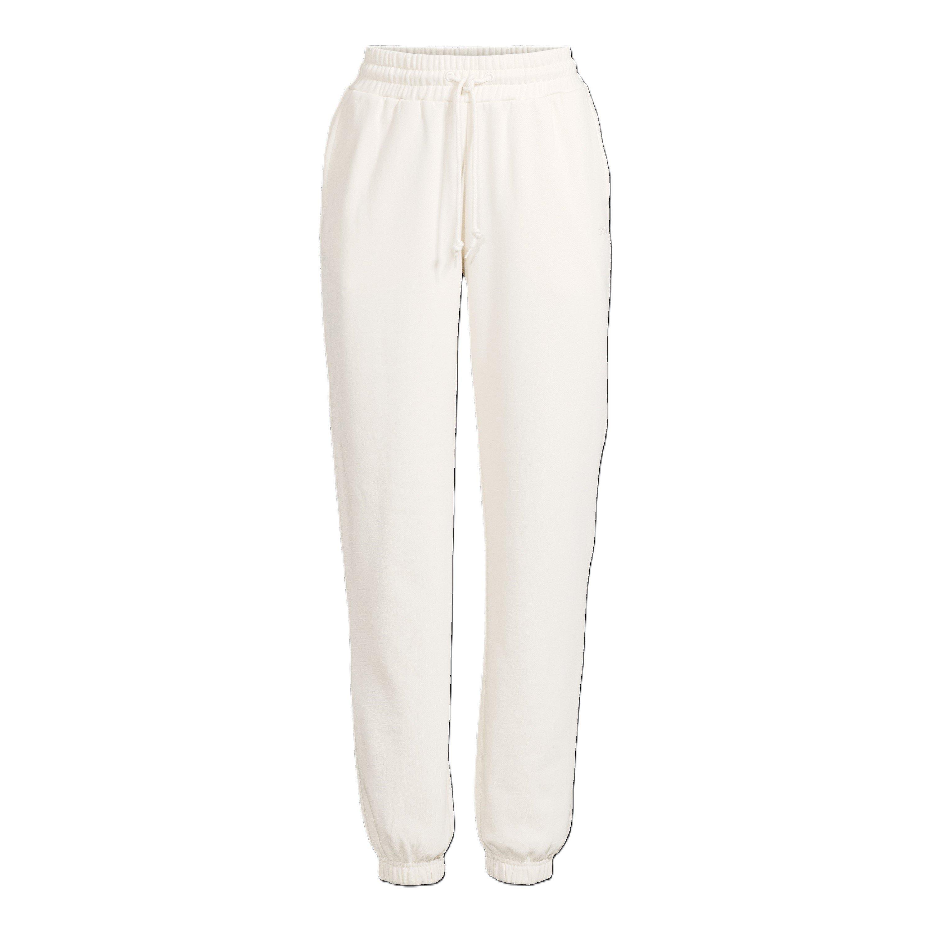 Casall Women's Fleece Closed Hem Jogging Bottoms - Off White - 16 (XL)