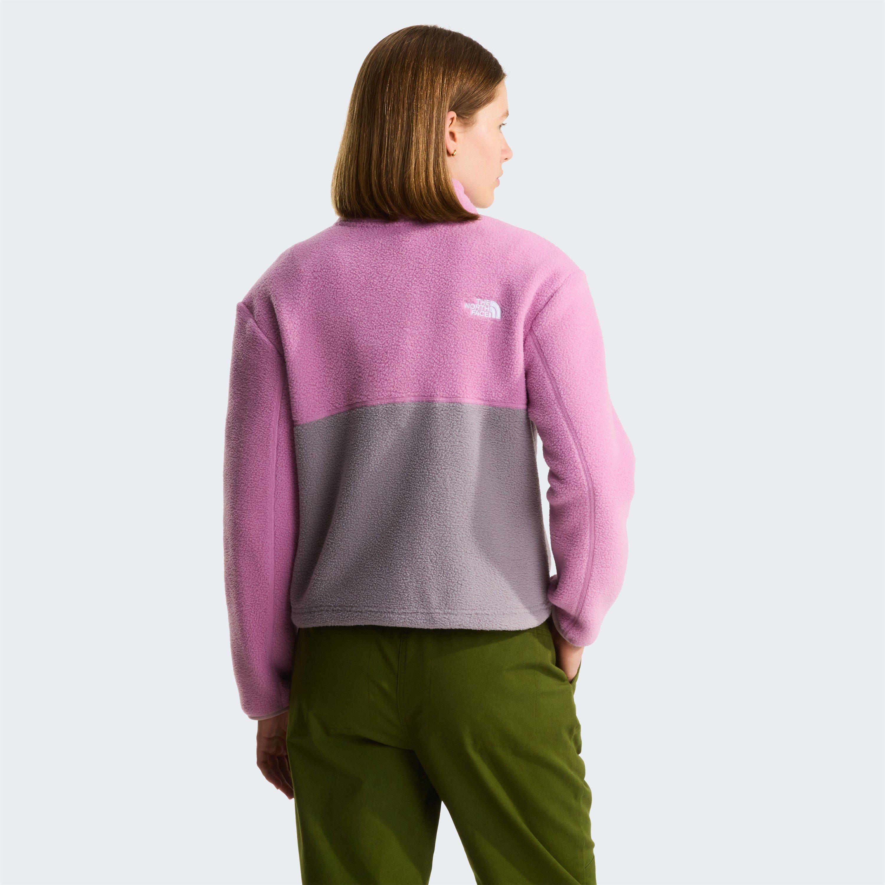 Grey/Hushed Lav - The North Face - Yumiori Quarter Zip Top Womens - 4