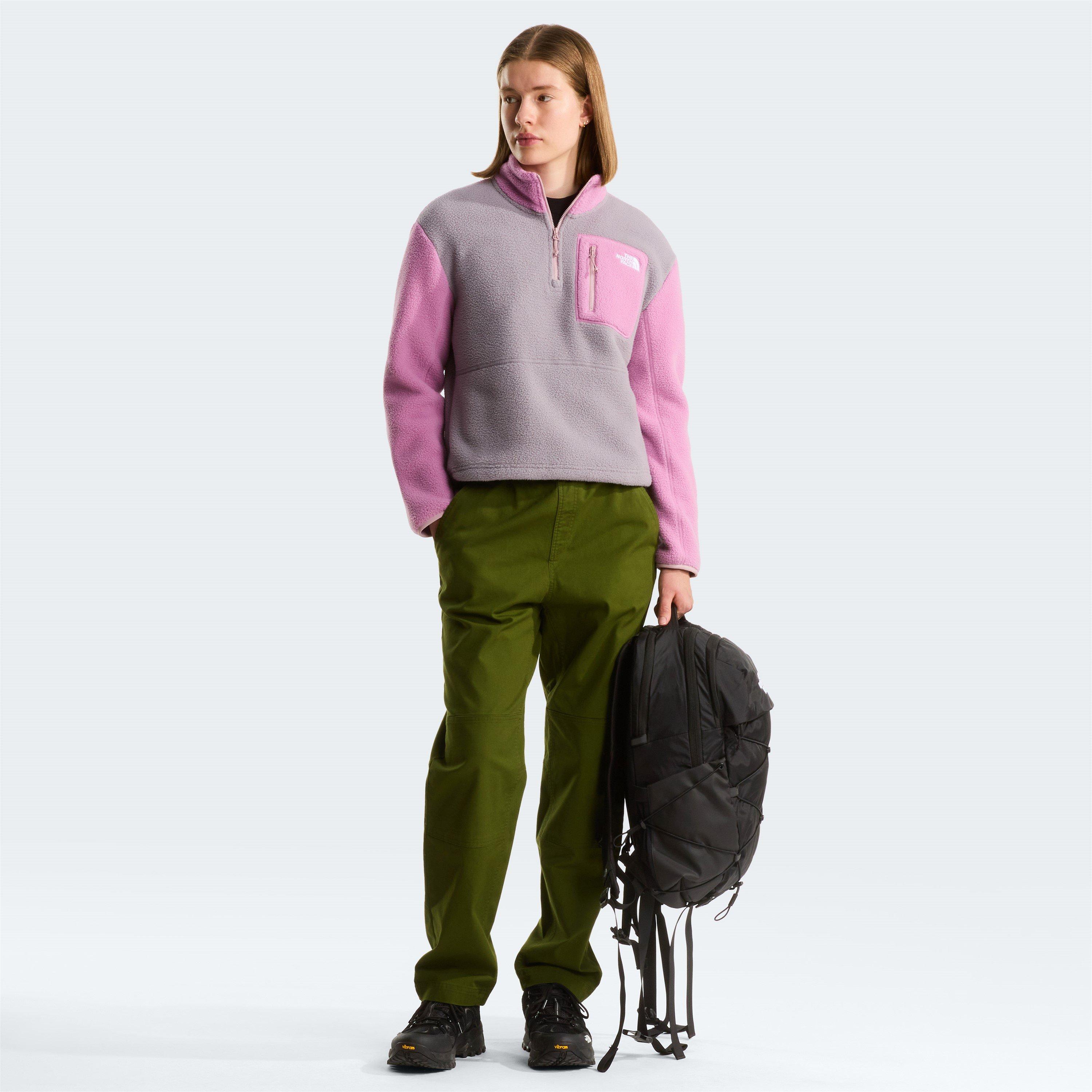 Grey/Hushed Lav - The North Face - Yumiori Quarter Zip Top Womens - 5