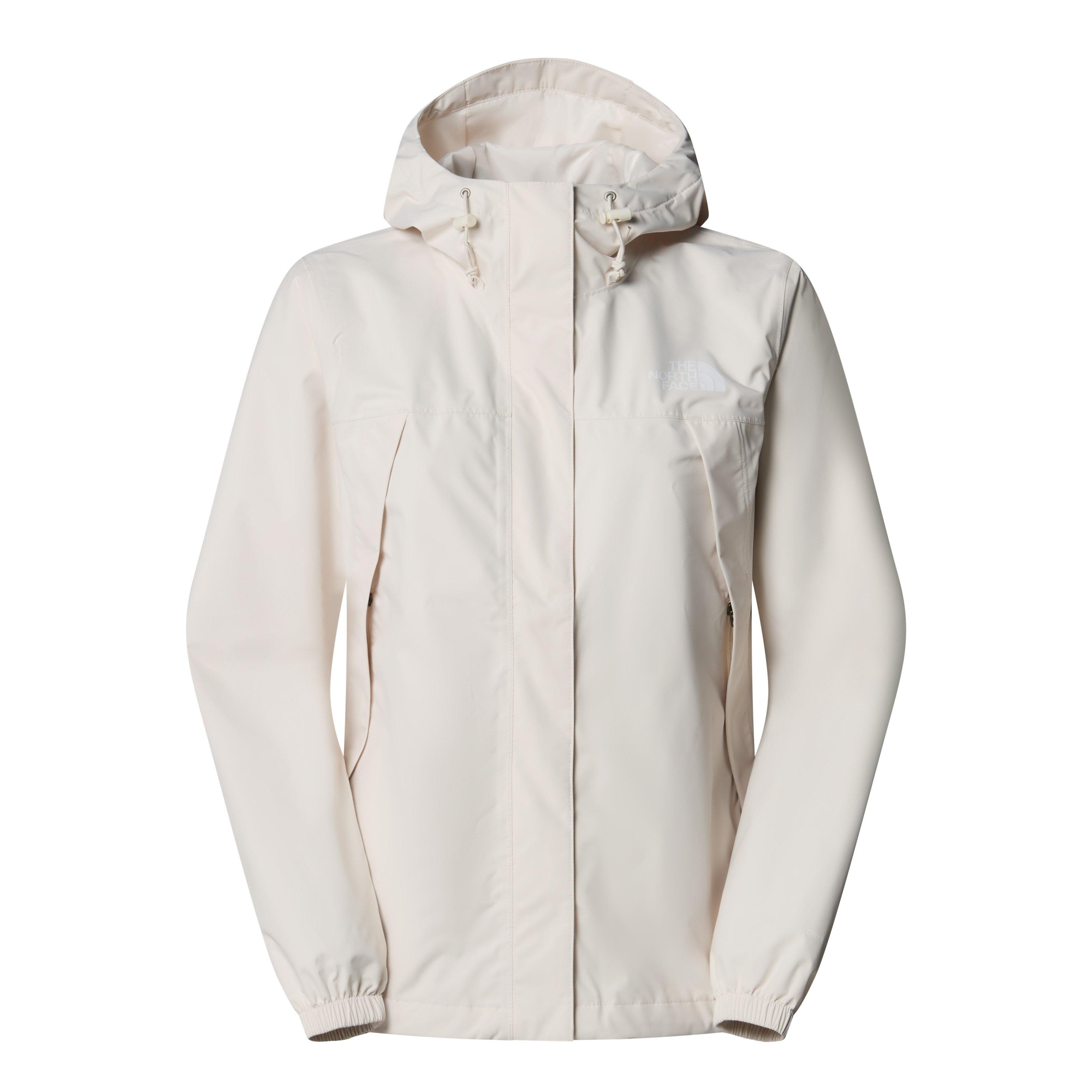 White Dune - The North Face - Womens Antora DryVent Hooded Long Sleeve Waterproof Jacket - 1