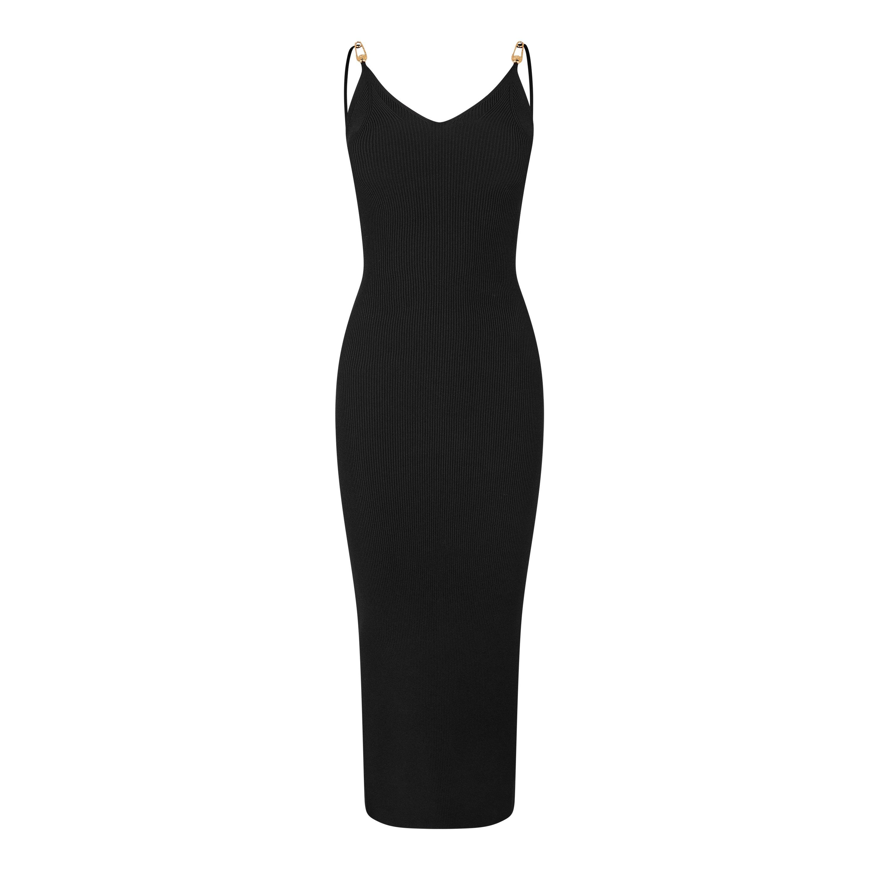Black - Versace - Embellished Stretch-Jersey Midi Dress - 5