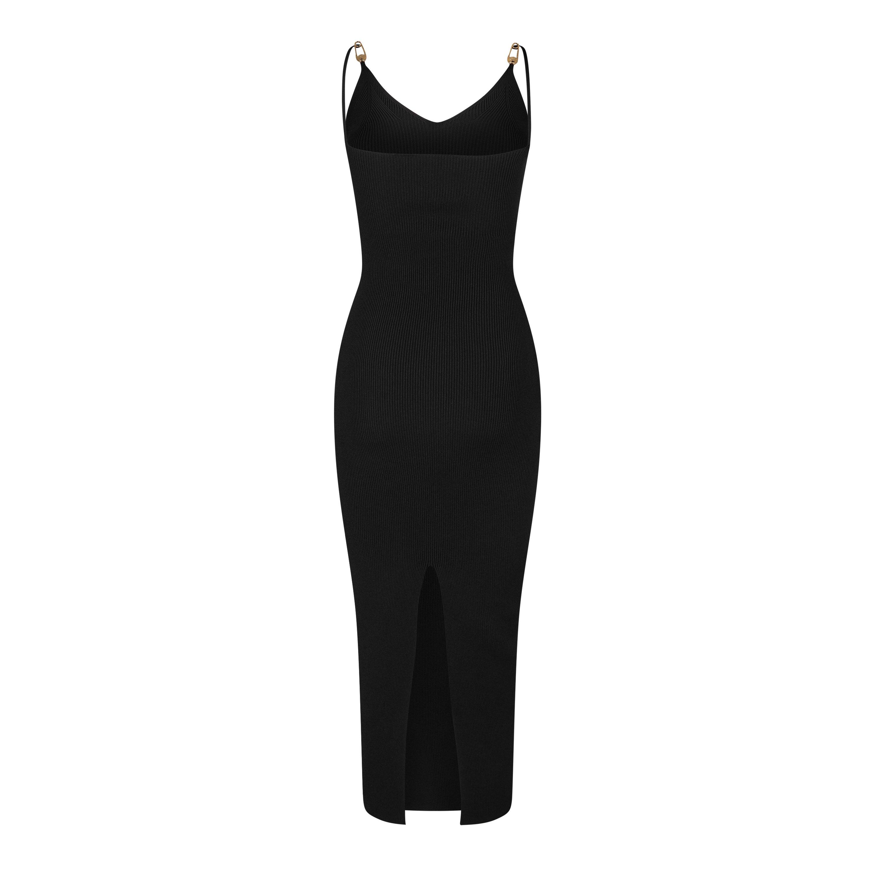 Black - Versace - Embellished Stretch-Jersey Midi Dress - 6
