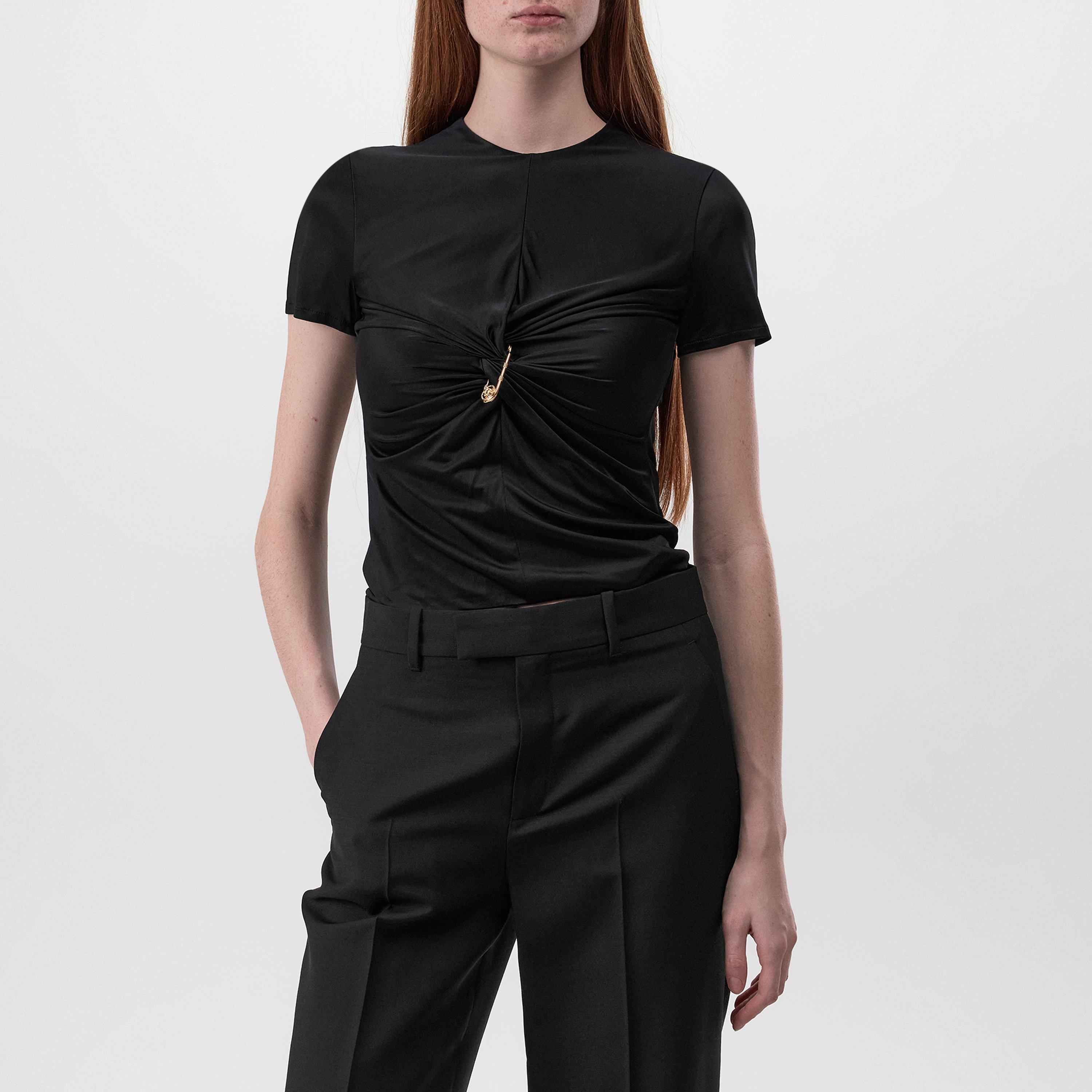 Black - Versace - Safety Pin Top - 1