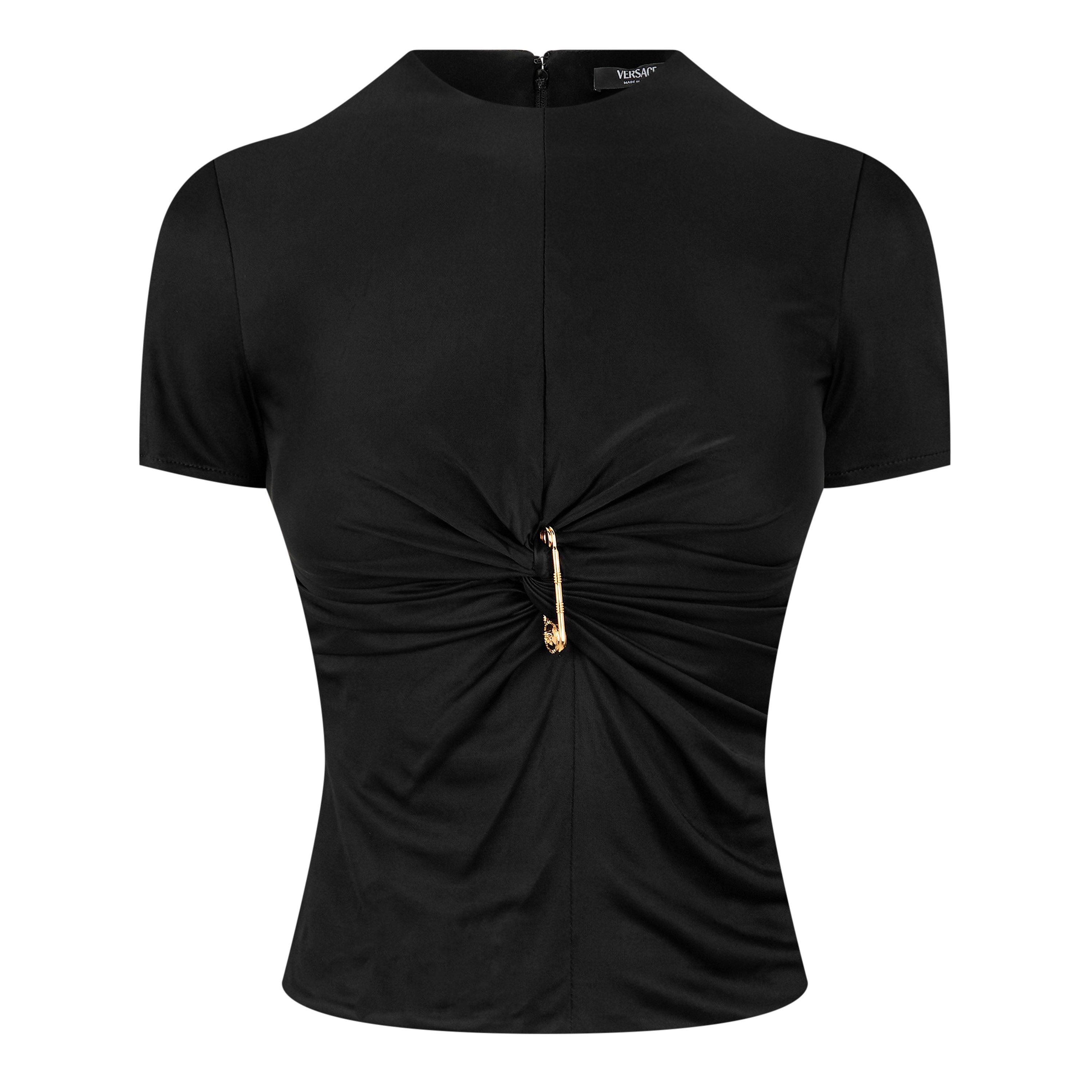 Black - Versace - Safety Pin Top - 5