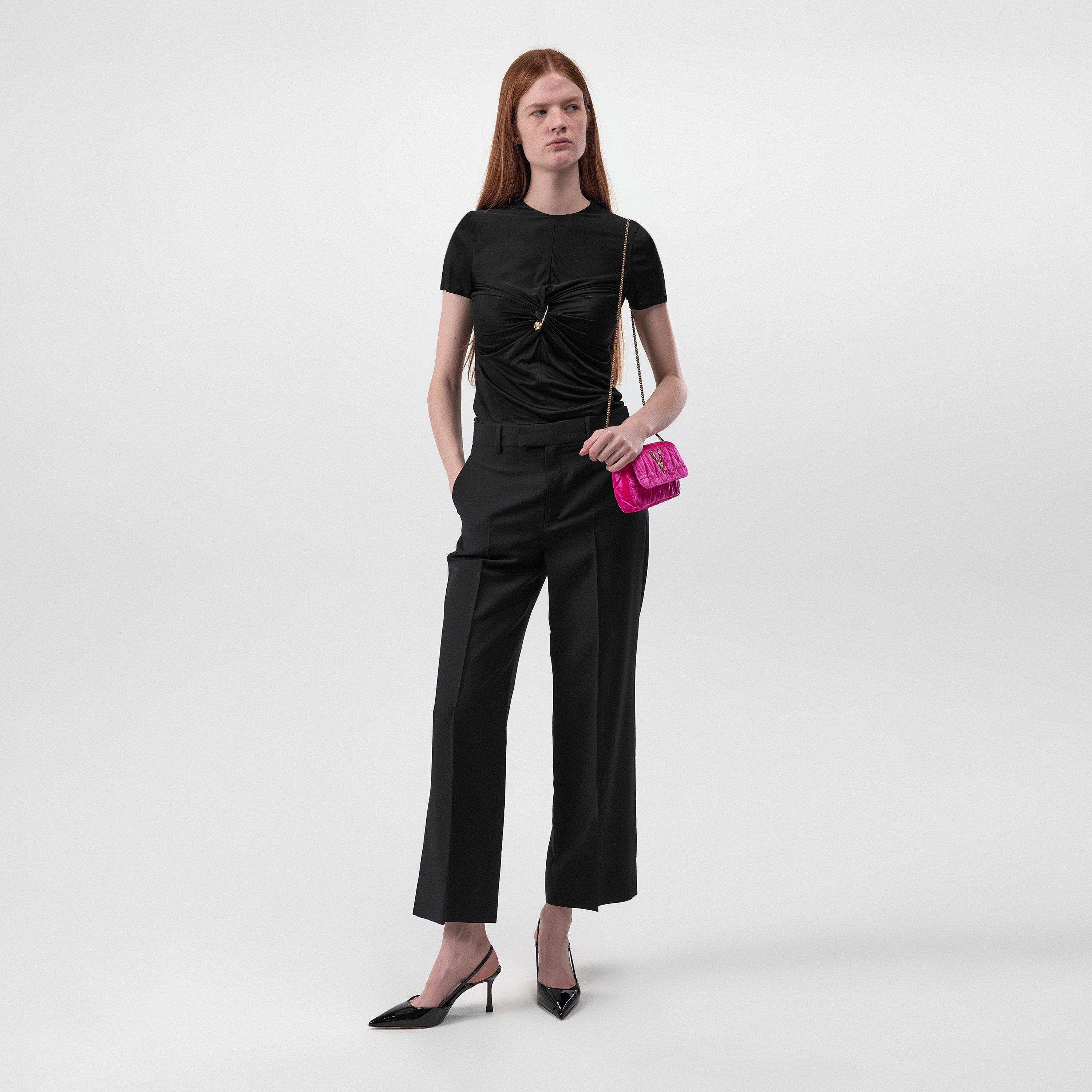 Black - Versace - Safety Pin Top - 4