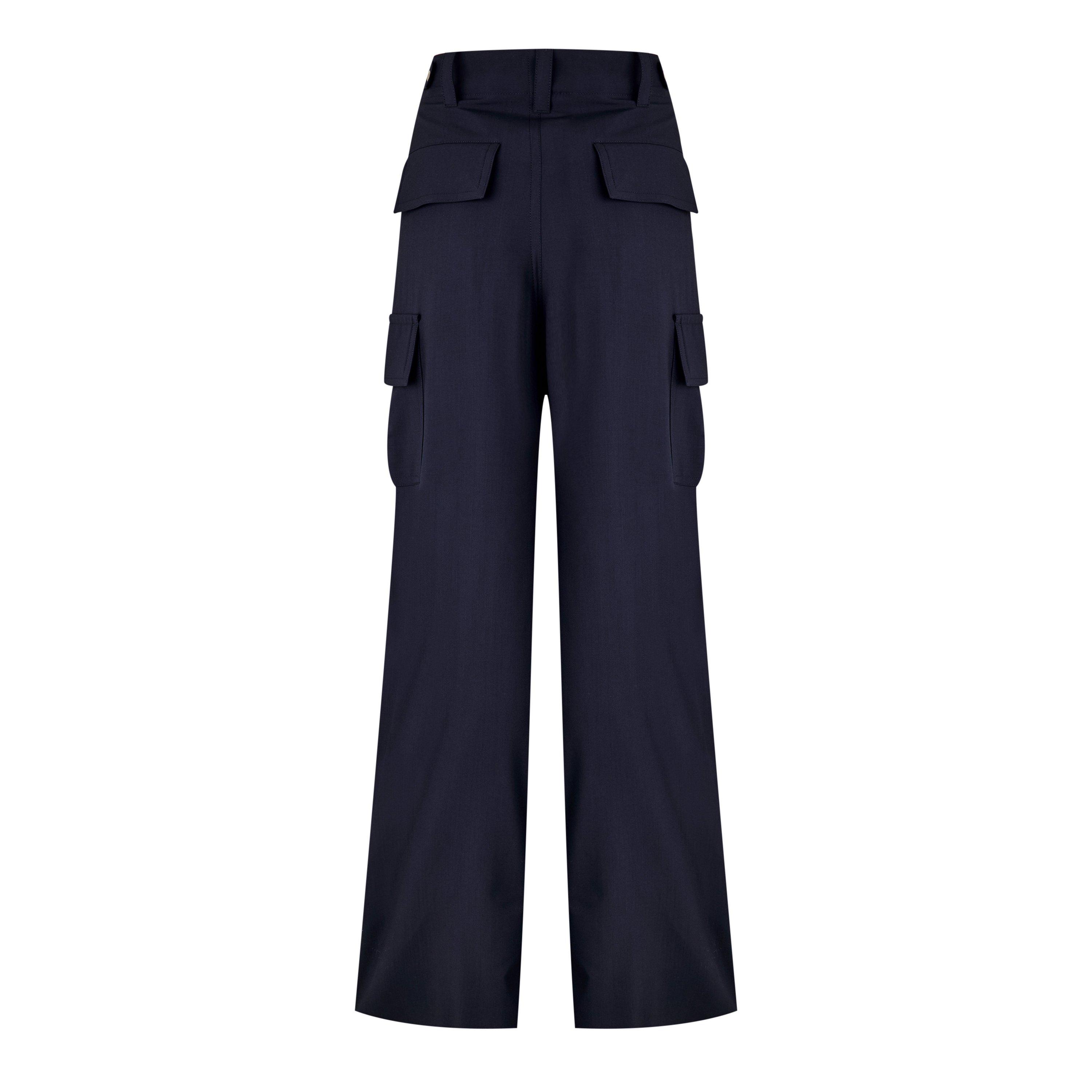 Dark Blue - Bottega Veneta - Women's Wide Leg Trousers - 2