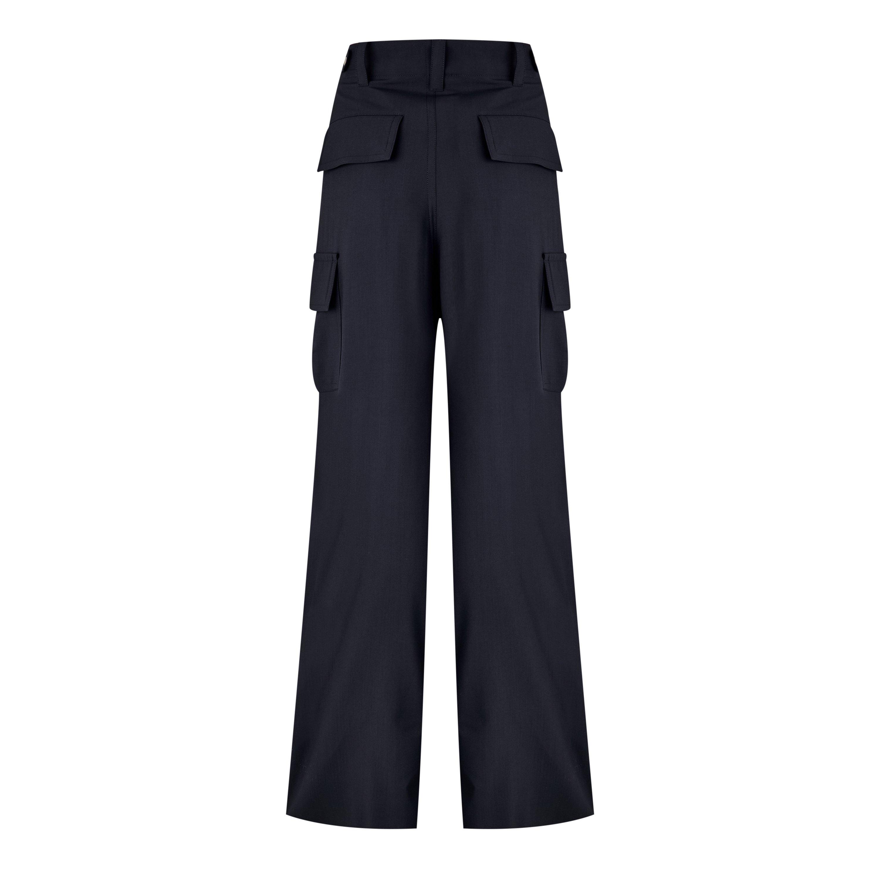 Dark Blue - Bottega Veneta - Women's Wide Leg Trousers - 7
