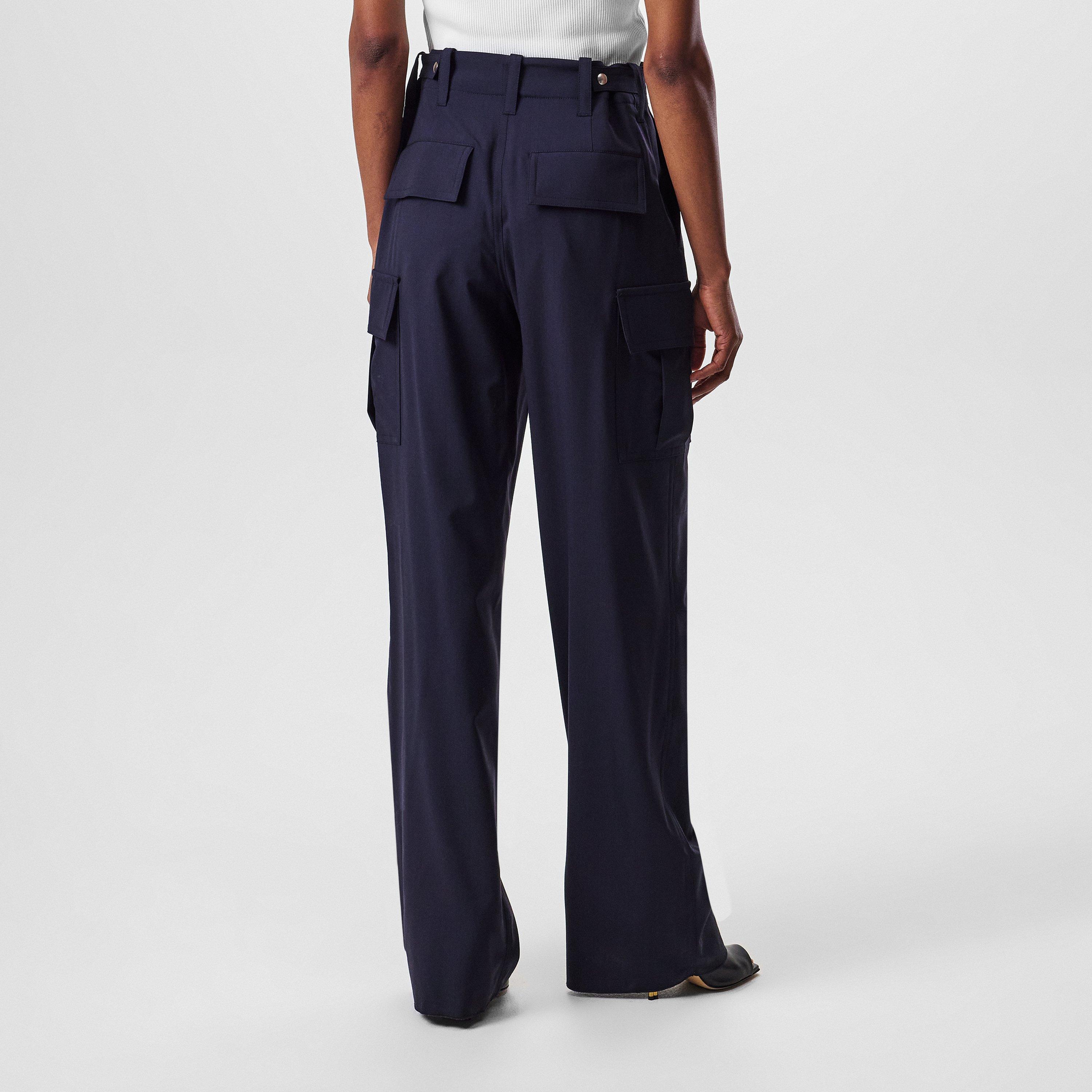 Dark Blue - Bottega Veneta - Women's Wide Leg Trousers - 4