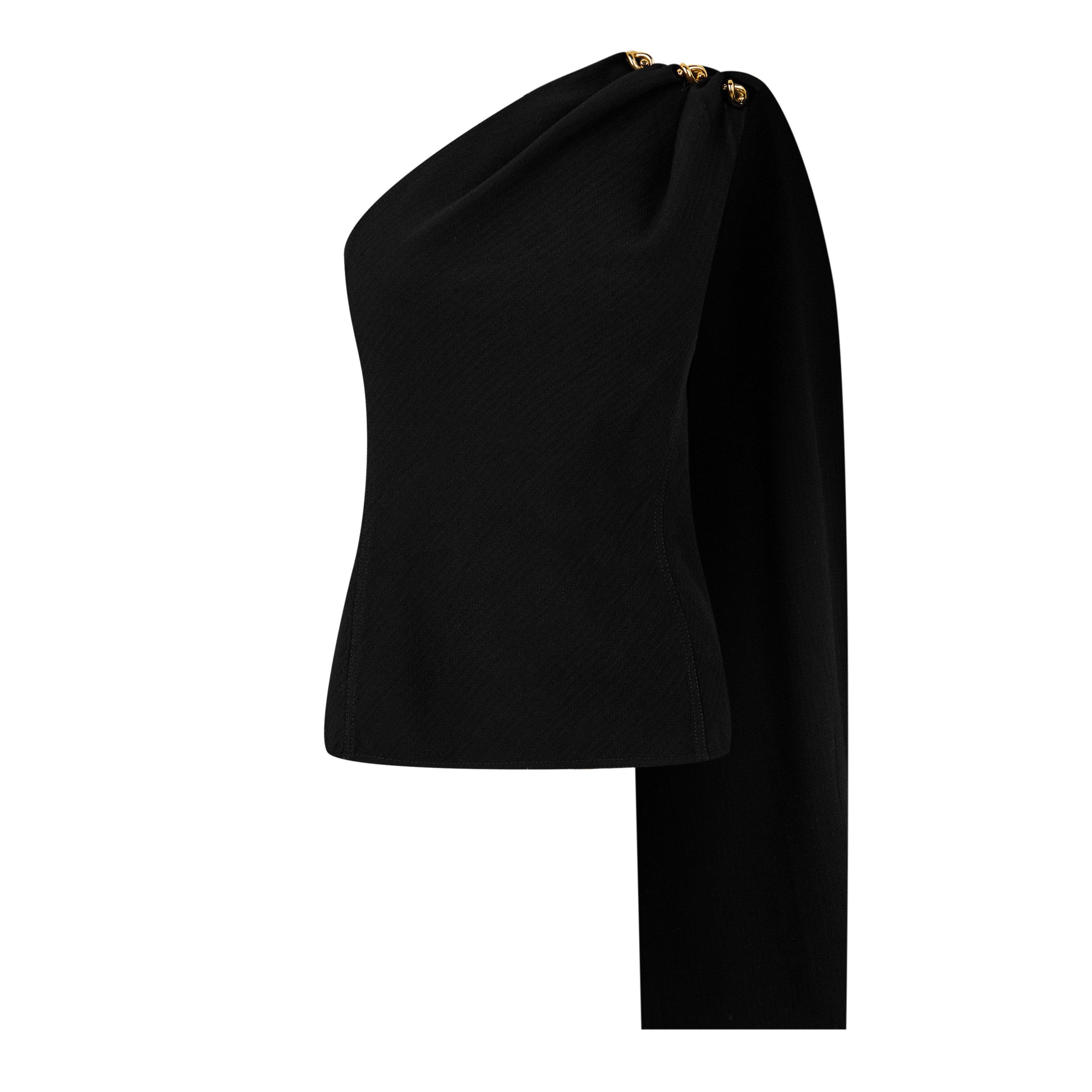 Black - Bottega Veneta - One Shoulder Top - 1