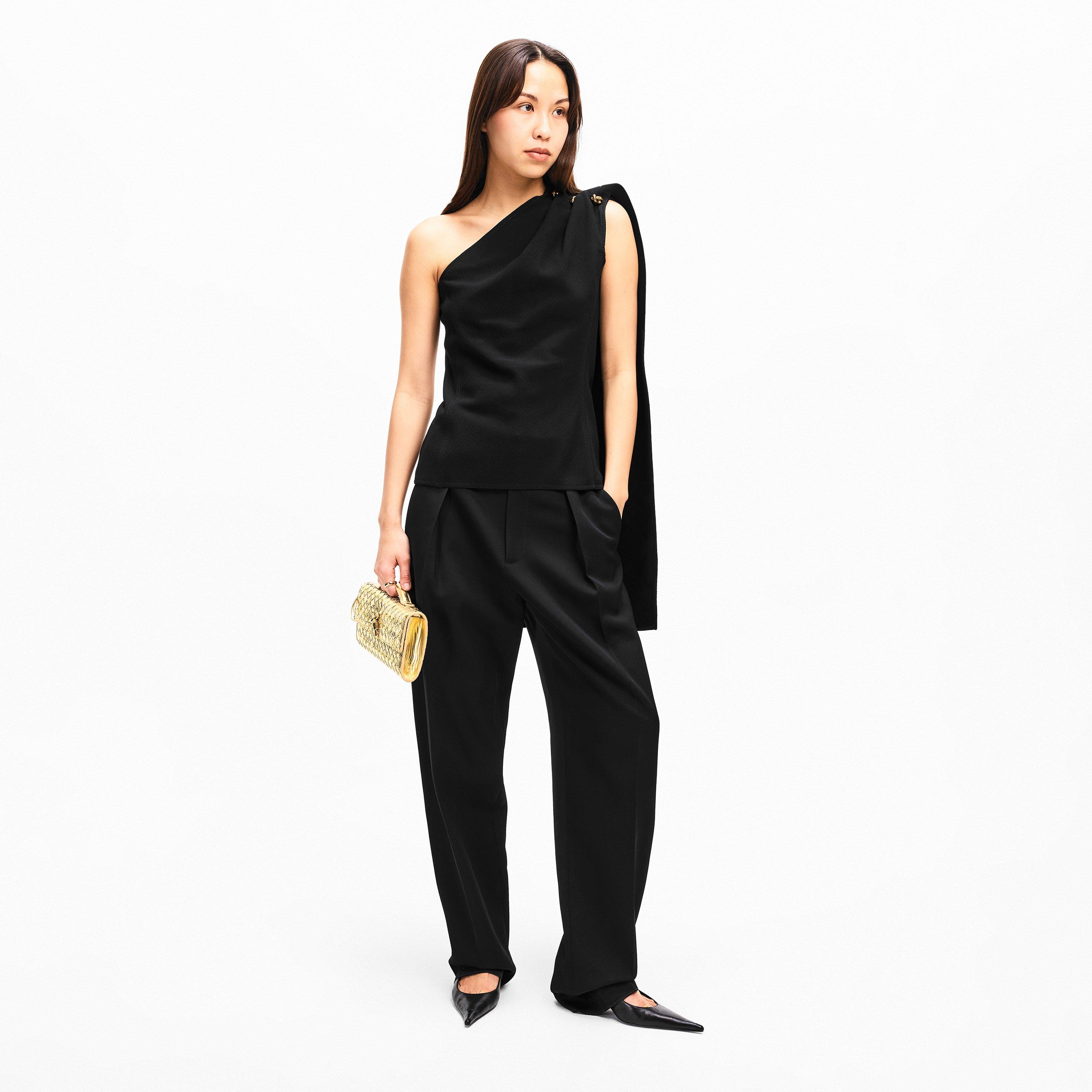 Black - Bottega Veneta - One Shoulder Top - 5