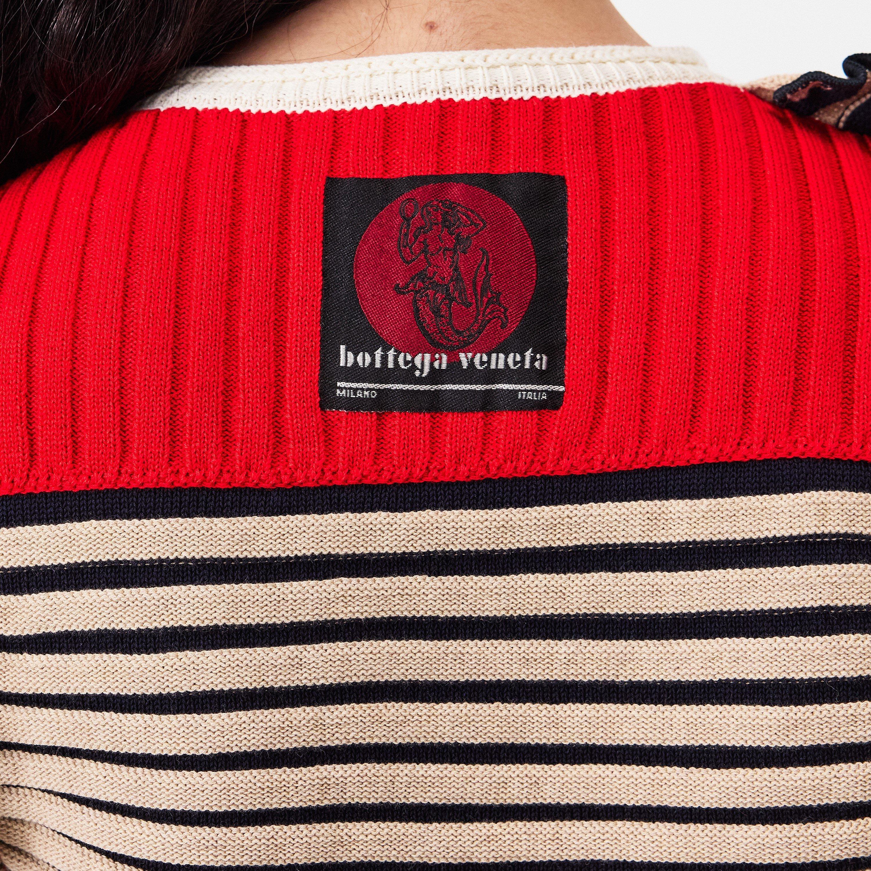 Sand Multi - Bottega Veneta - Patchwork Knit Top - 5