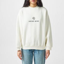 Anine Bing Jaci Monogram Sweatshirt