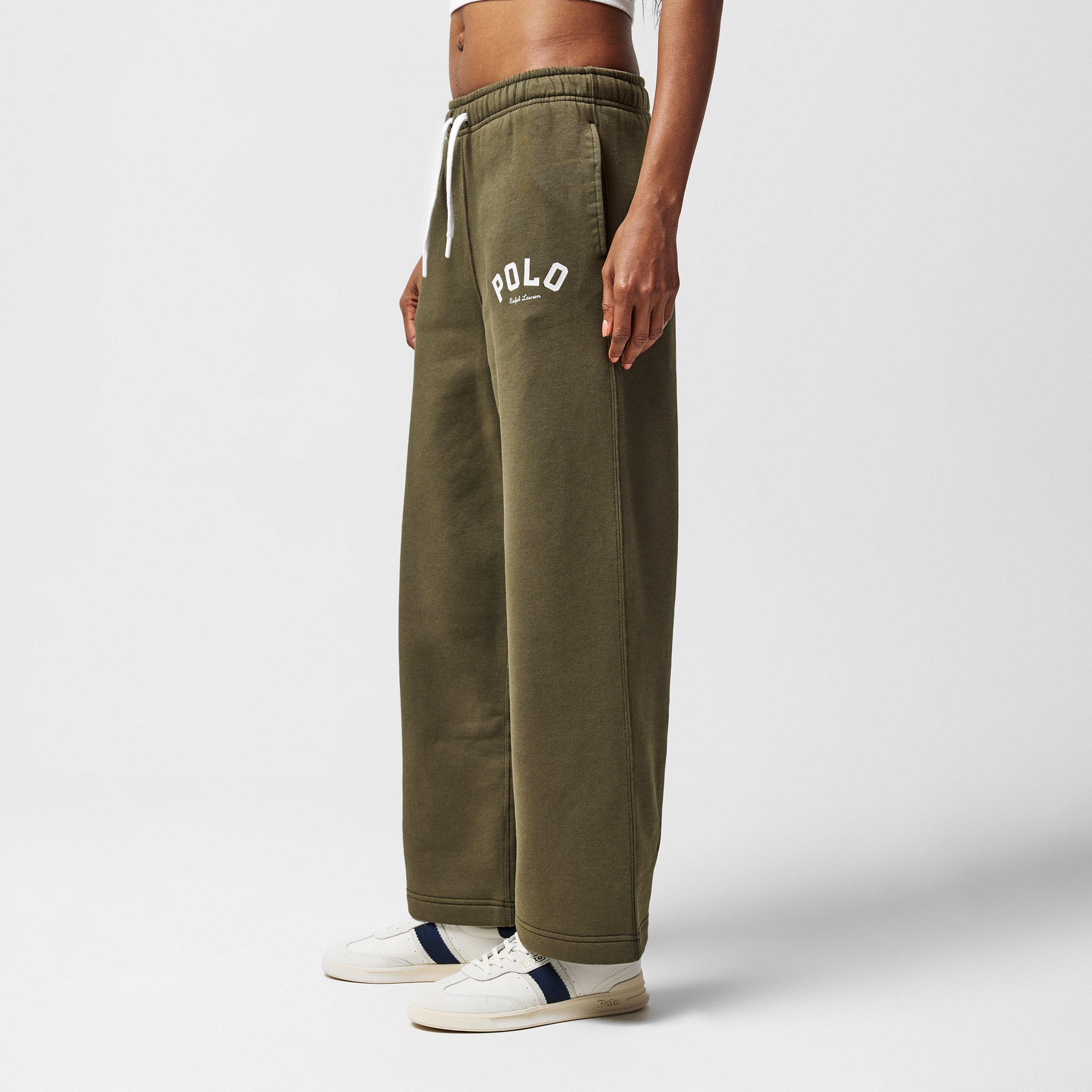 CANOPY OLIVE - Polo Ralph Lauren - Wide Leg Jogging Bottoms - 4