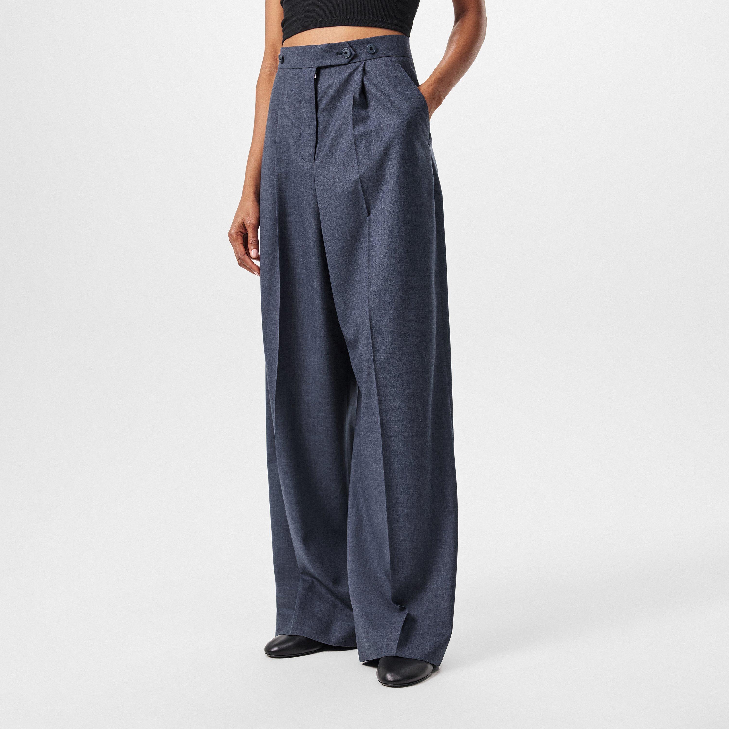 Denim Blue - GIVENCHY - Pleated Trousers - 3