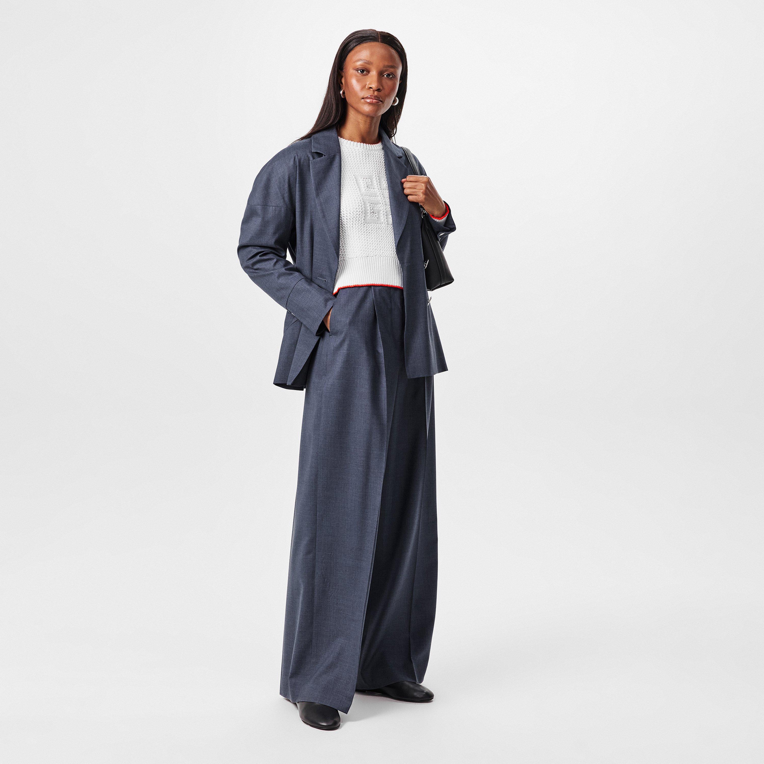 Denim Blue - GIVENCHY - Pleated Trousers - 6