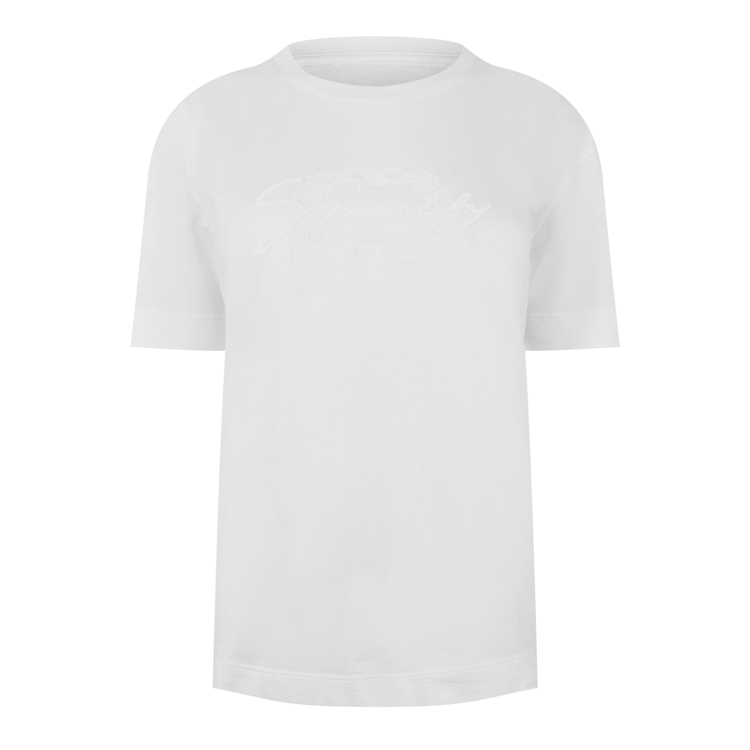White - GIVENCHY - Classic Embroidered Tee - 1