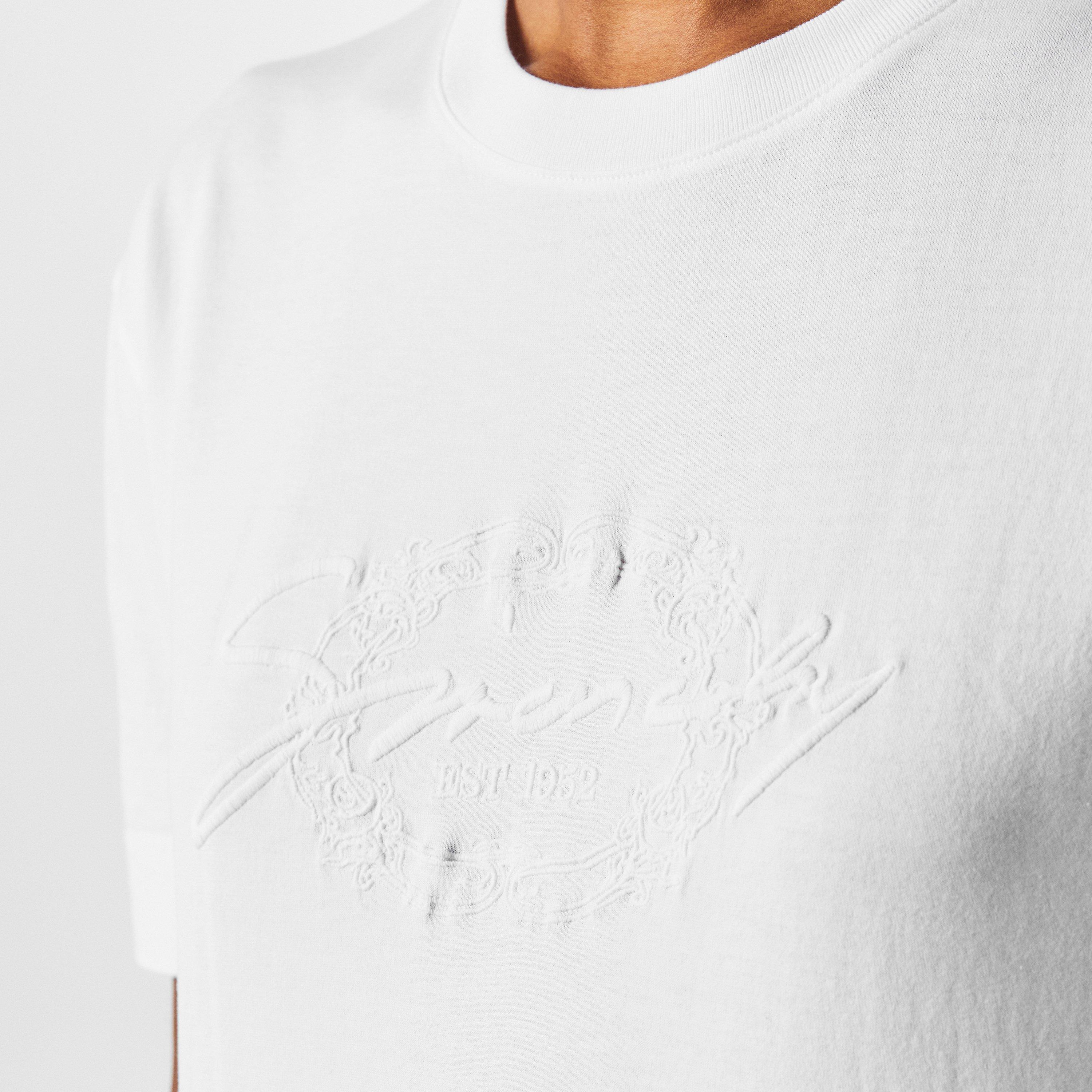 White - GIVENCHY - Classic Embroidered Tee - 5