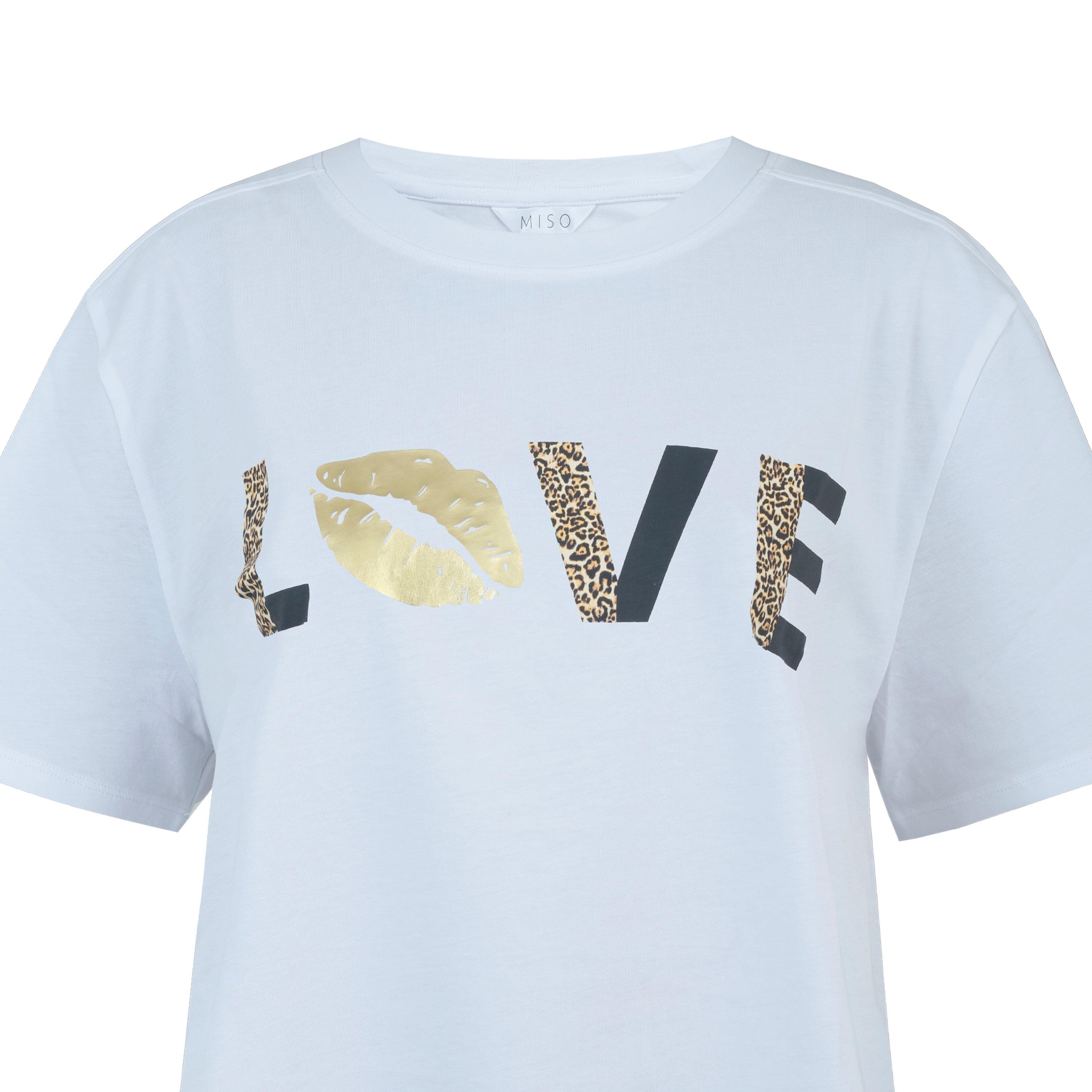 Amore - Miso - Oversized Printed Graphic T-Shirt - 3