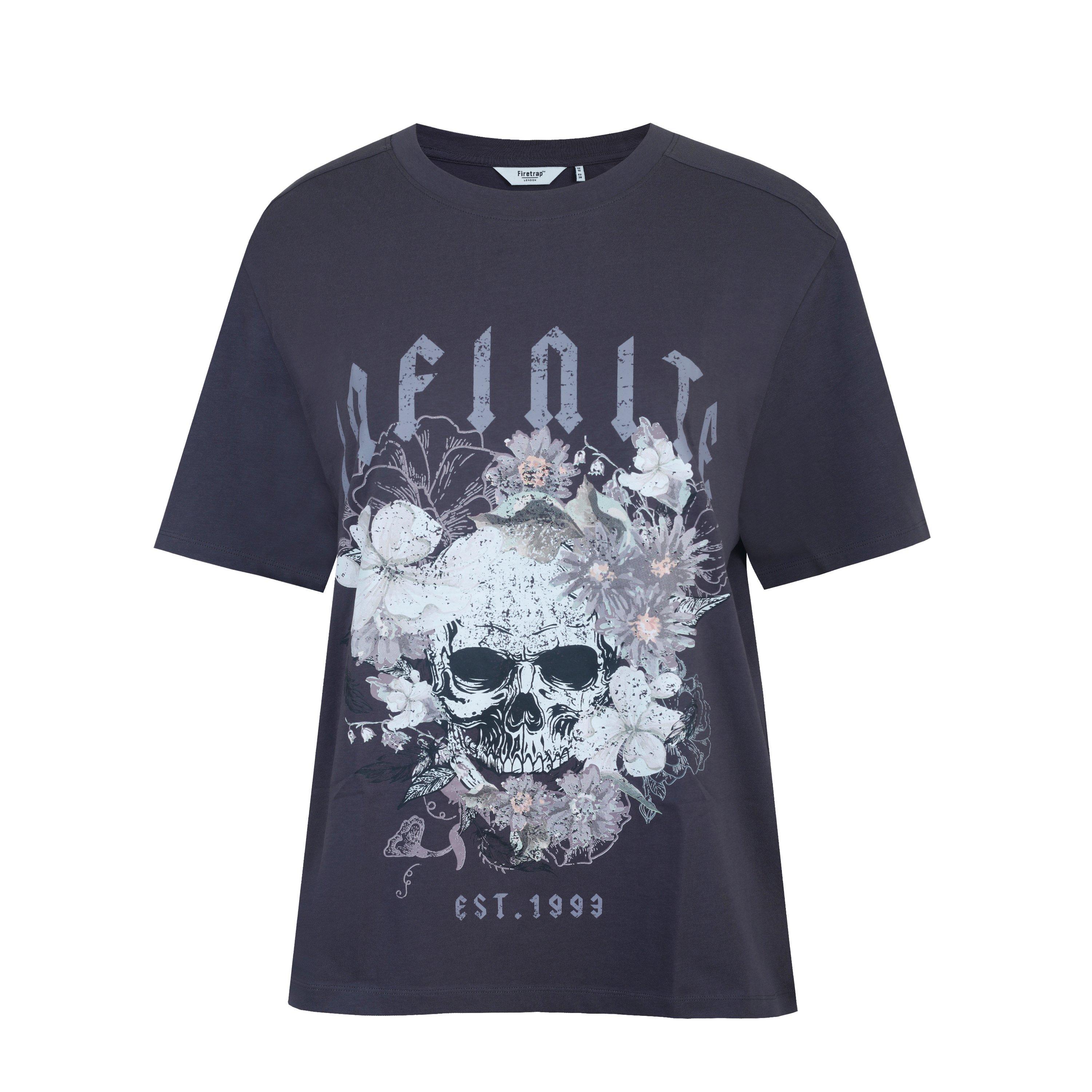 Teschio - Firetrap - Women's Grunge Regular Fit T-Shirt - 1