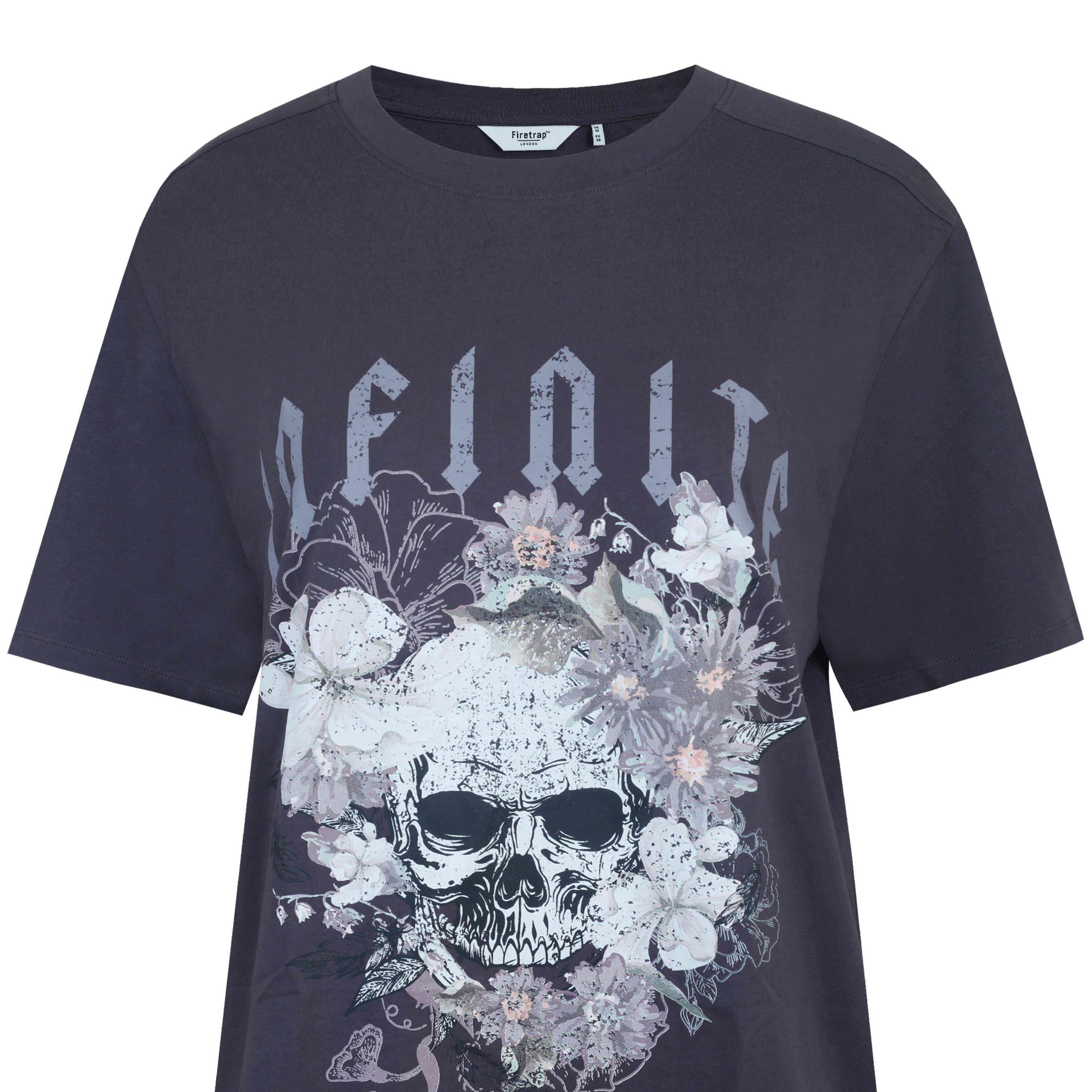 Skull - Firetrap - Grunge Regular Fit T-Shirt - 3