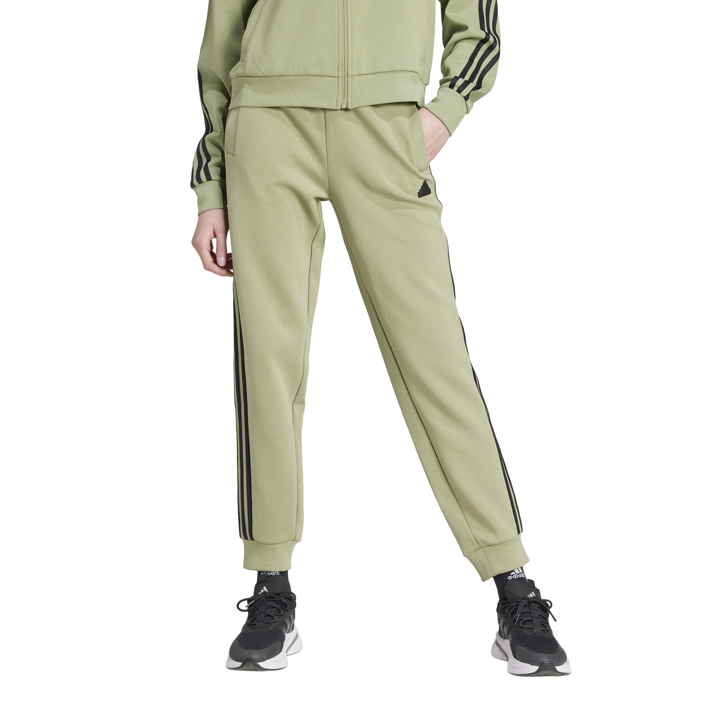 Tent Green - adidas - Future Icons 3-Stripes Regular Joggers Womens - 2