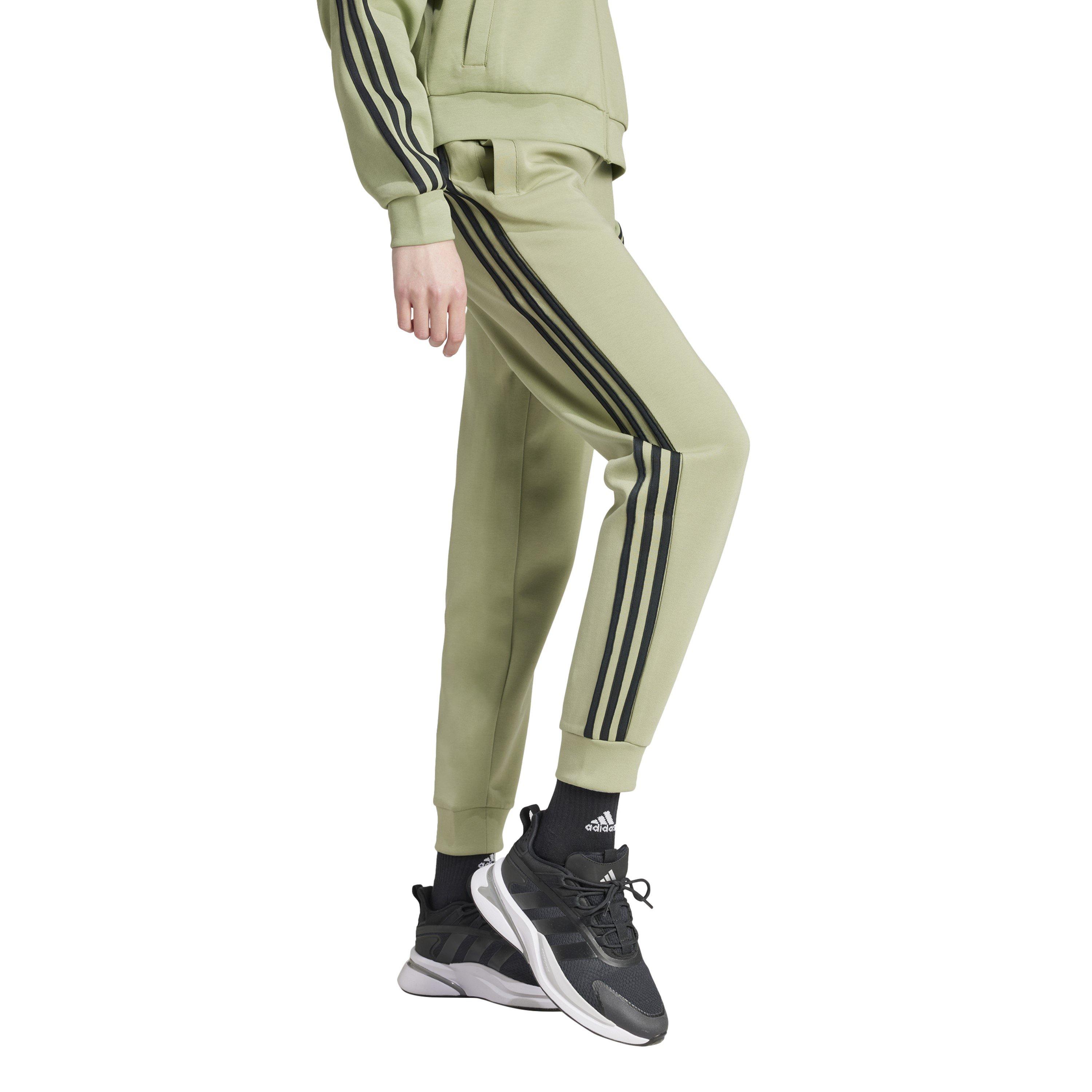 Tent Green - adidas - Future Icons 3-Stripes Regular Joggers Womens - 6