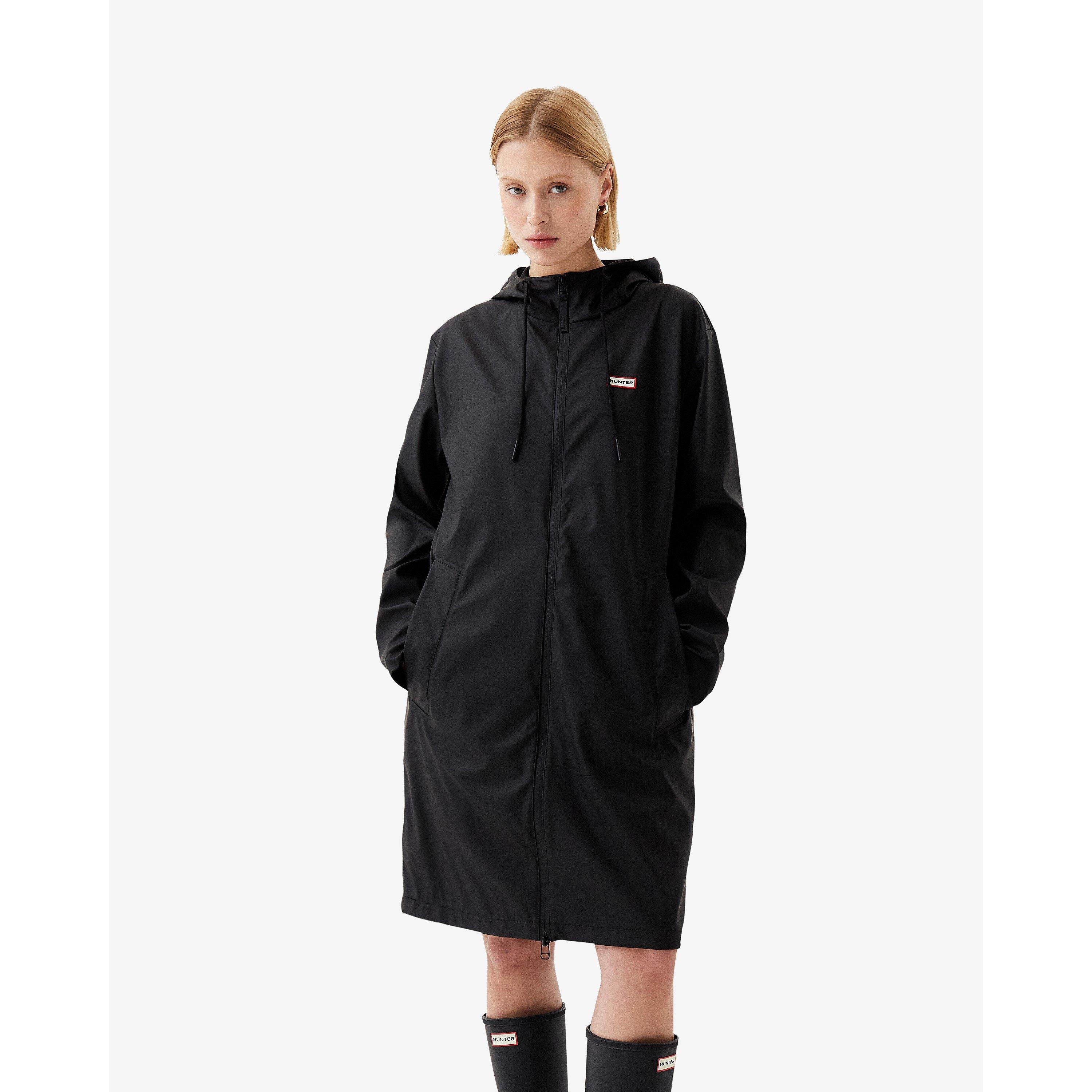Hunter Women's Andrea Waterproof Lightweight Rain Anorak - Black - 12 (M)