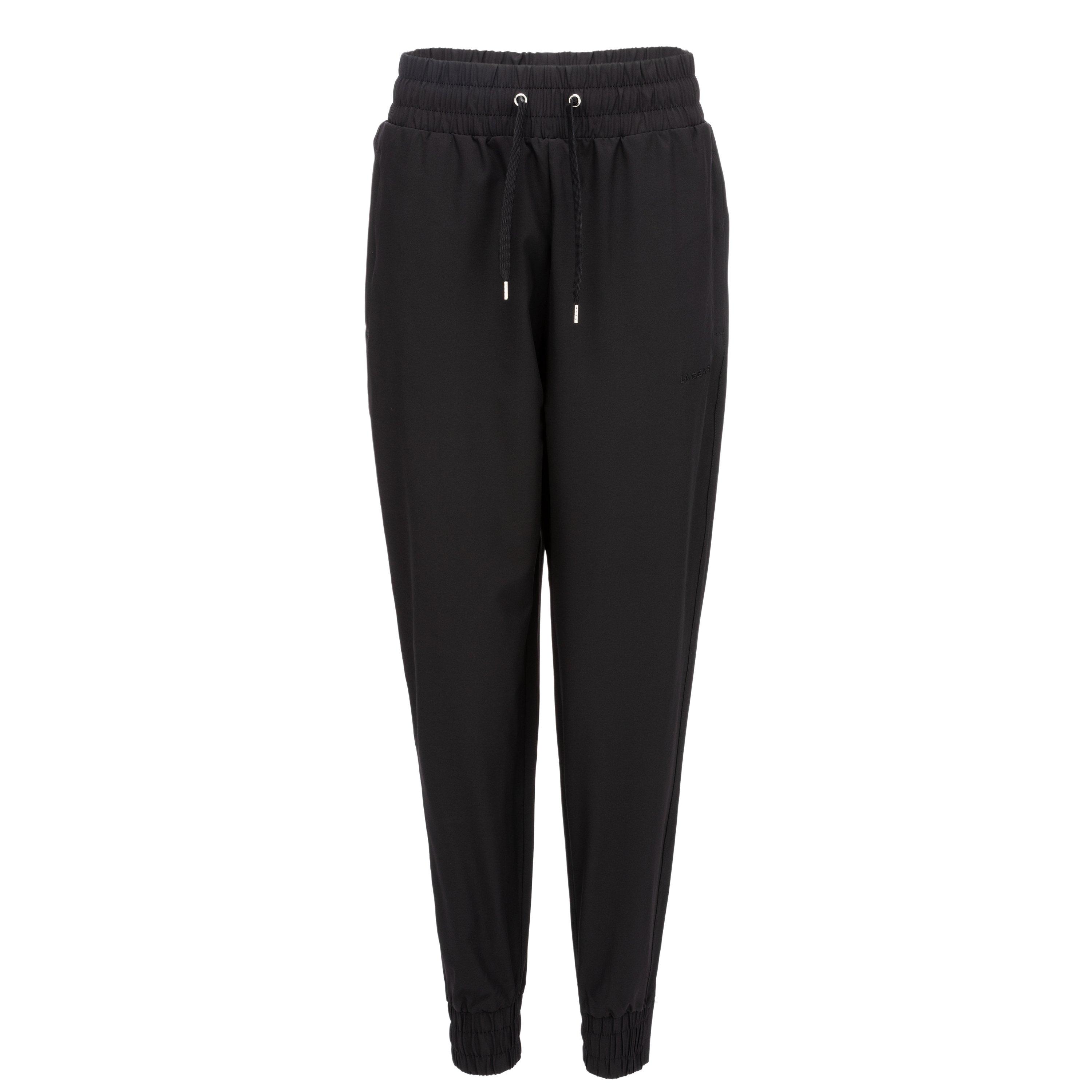 Black - LA Gear - Closed Hem Woven Pants Ladies - 1