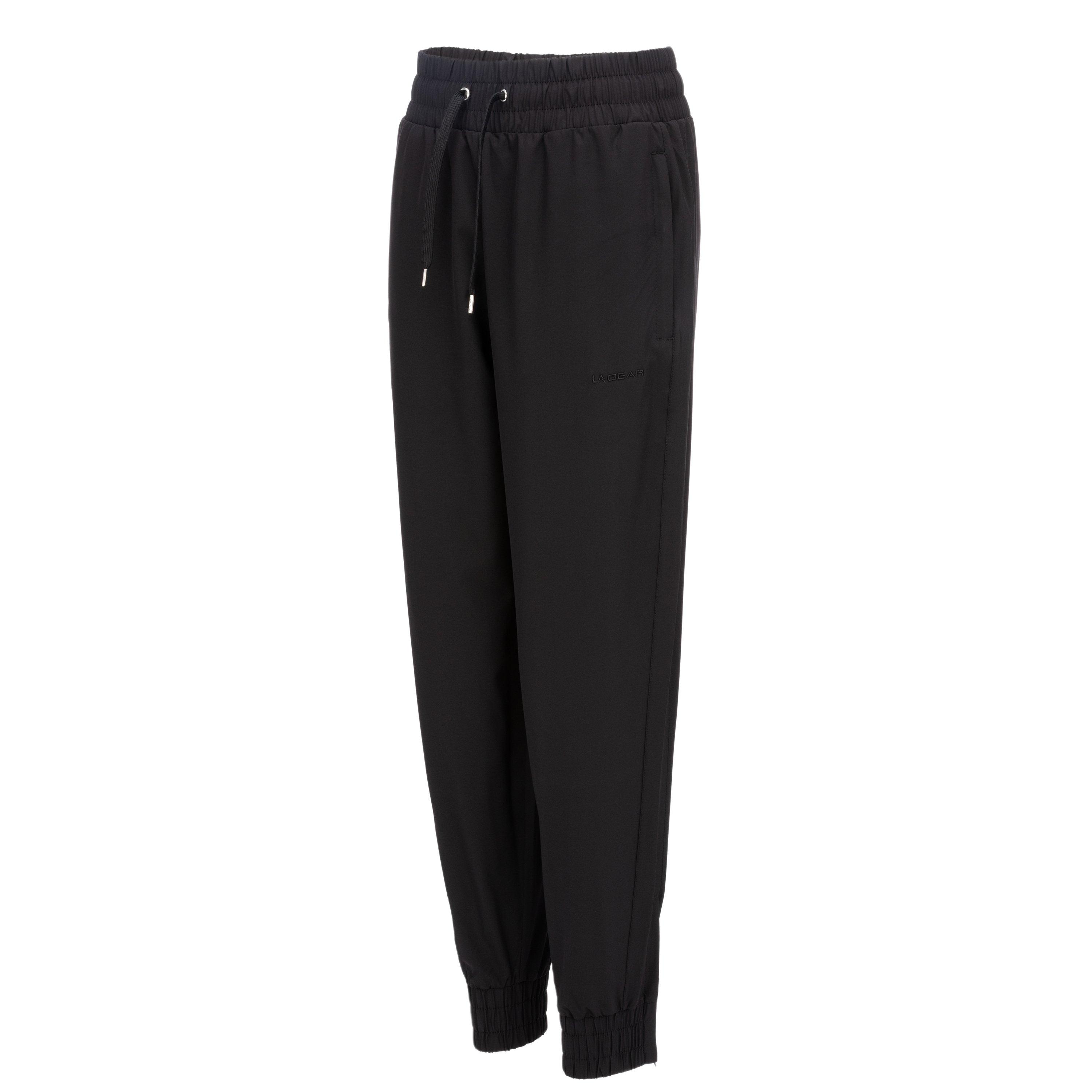 Black - LA Gear - Closed Hem Woven Pants Ladies - 5