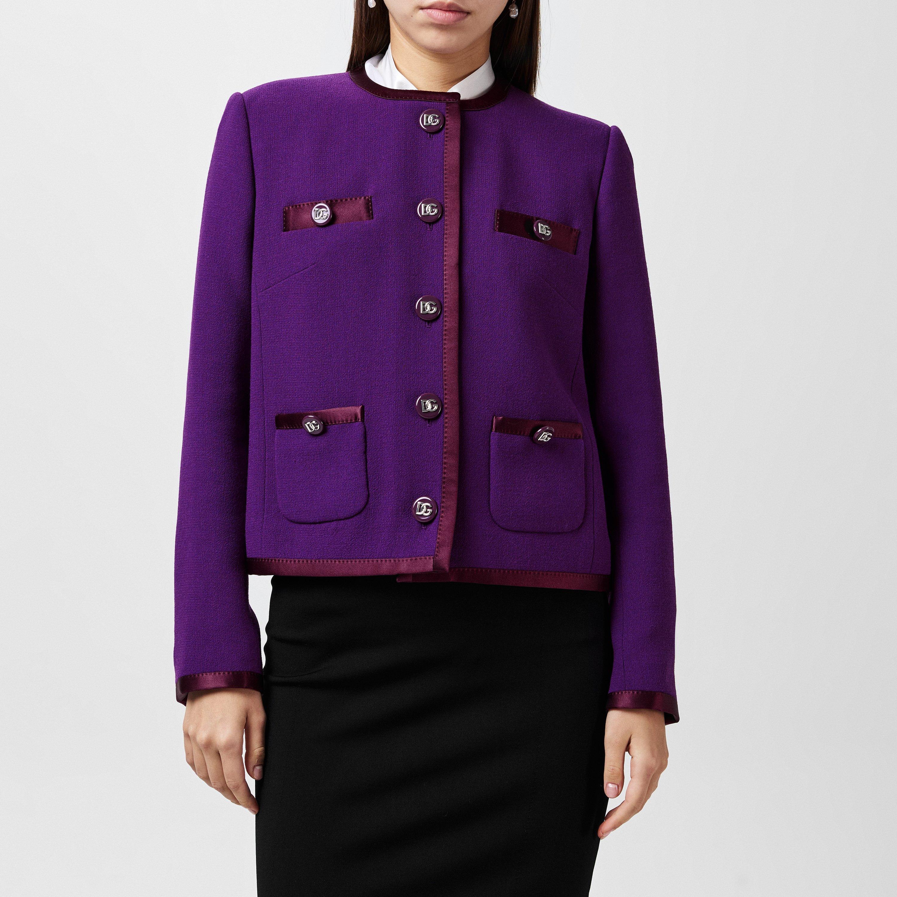 Viola 1 - Dolce and Gabbana - Women's Wool Long Sleeve Overcoat - 1