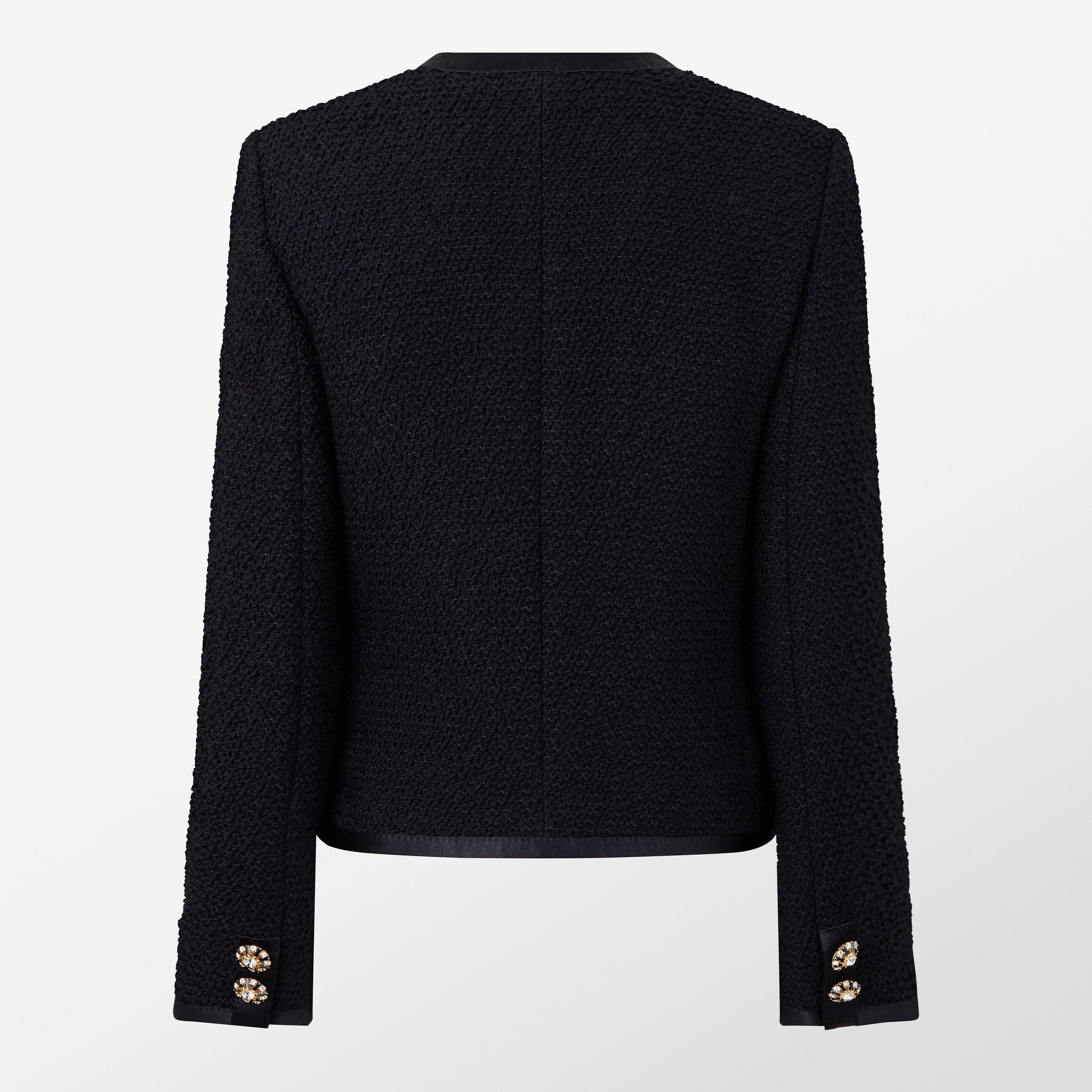 Nero - Dolce and Gabbana - Buttoned Boucle Jacket - 2
