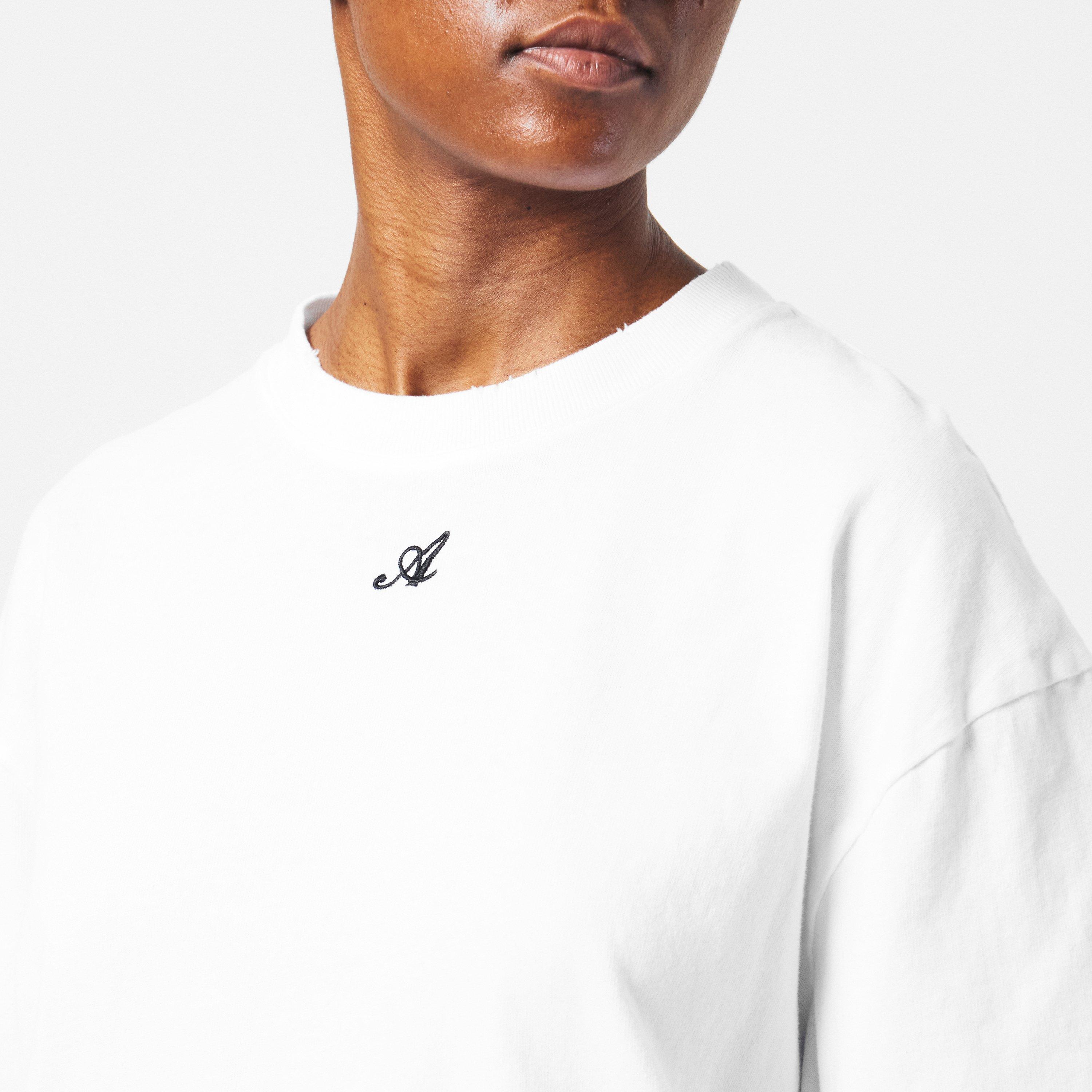 White - Axel Arigato - Women's Cosmo Washed Regular Fit T-Shirt - 5