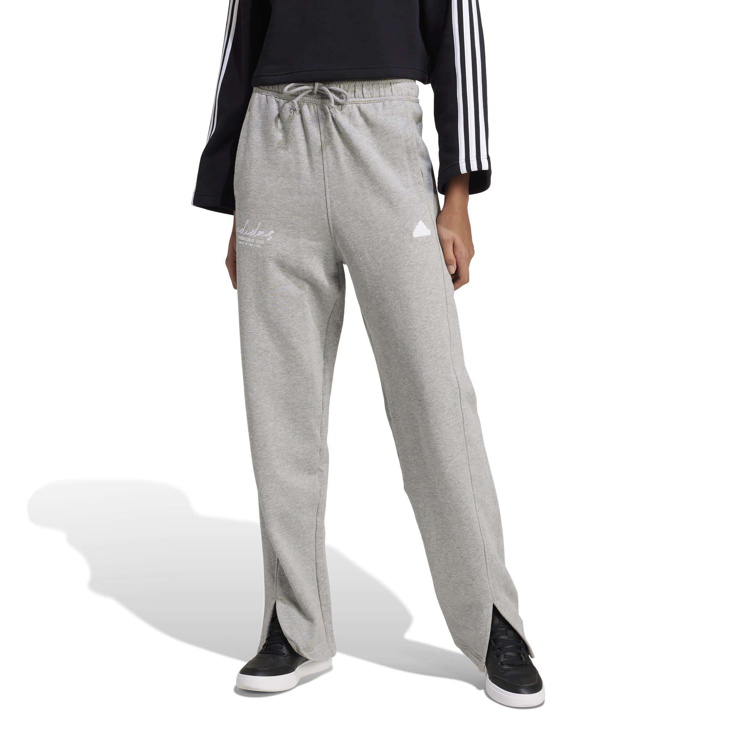 Cinza Médio Heath - adidas - Signature Graphic Embroidery French Terry Straight Leg Joggers - 2