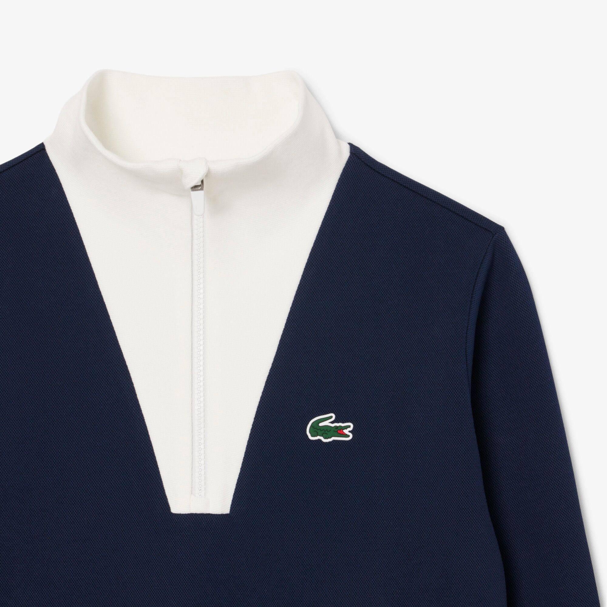 Donkerblauw - Lacoste - Heritage quarter Zip Fleece Top - 2