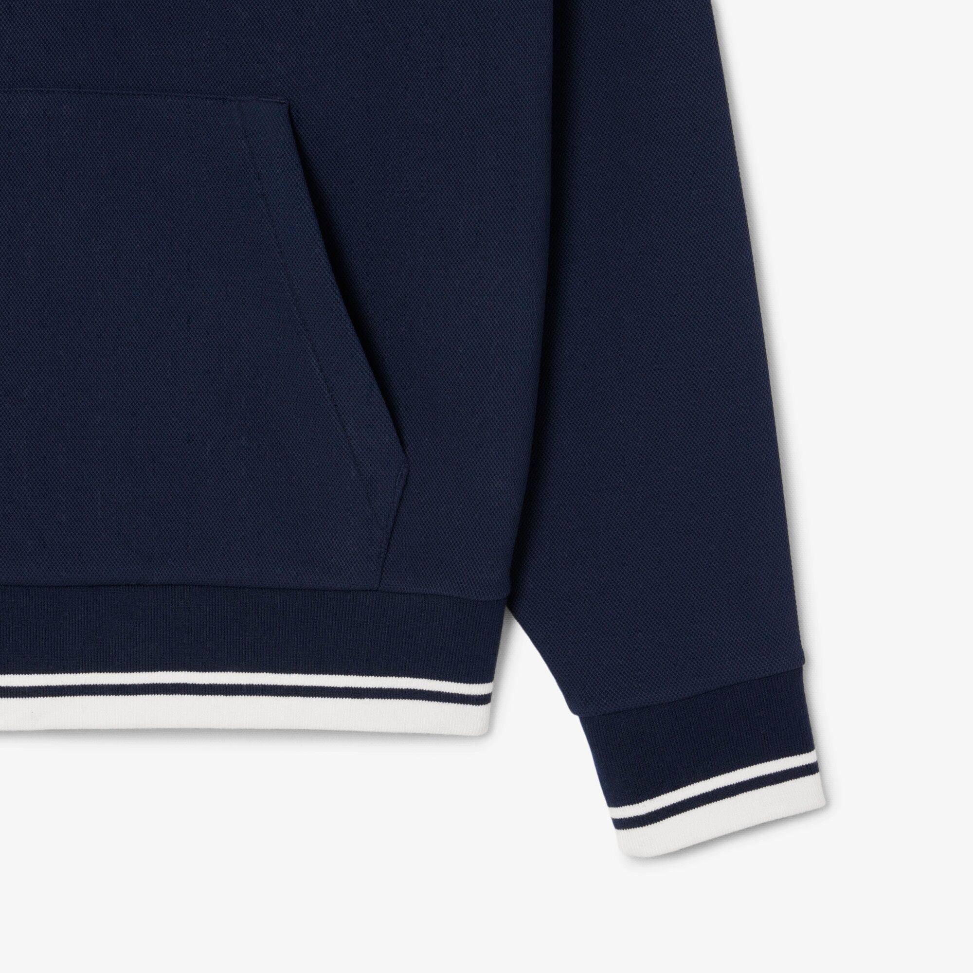 Donkerblauw - Lacoste - Heritage quarter Zip Fleece Top - 3