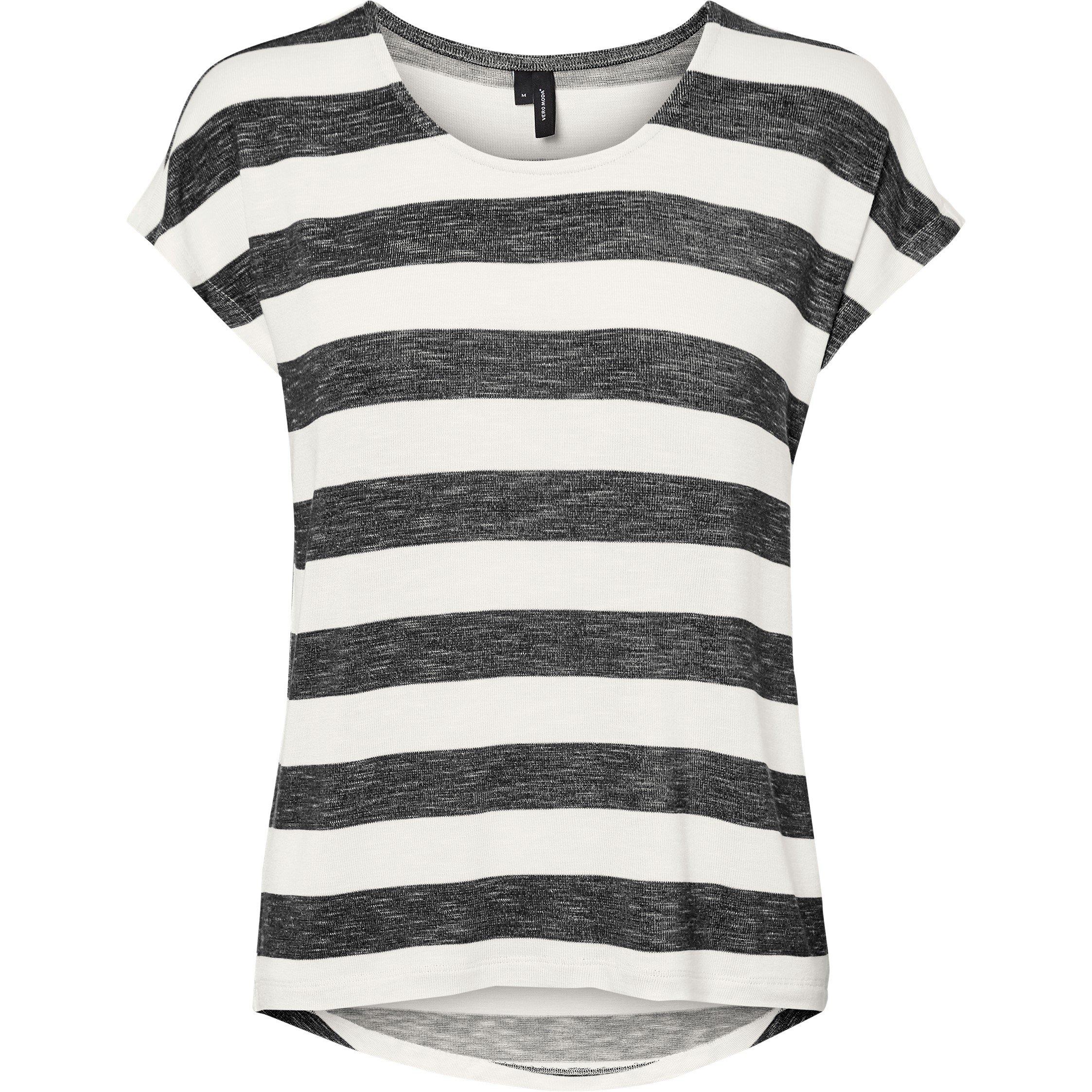 Snow White - Vero Moda - Women's Stripe Regular Fit T-Shirt - 6