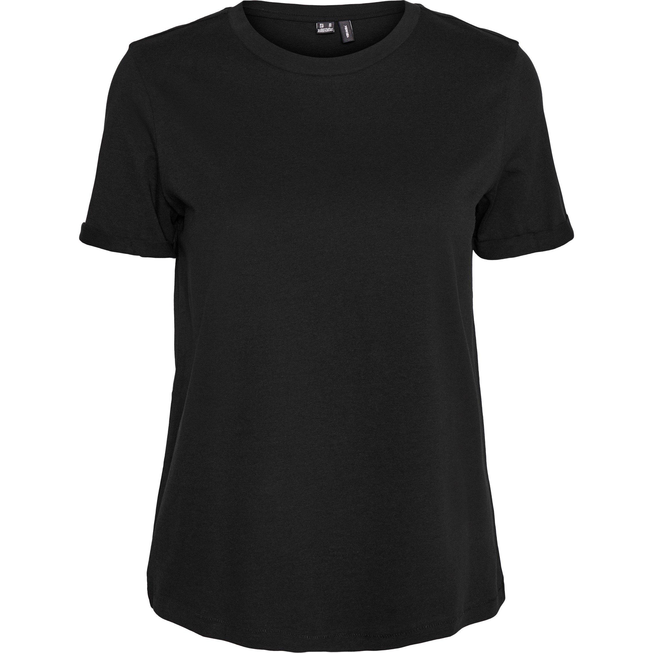 Crna - Vero Moda - Women's Paula Regular Fit T-Shirt - 6