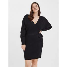 Vero Moda Wrap Front Knit Mini Dress